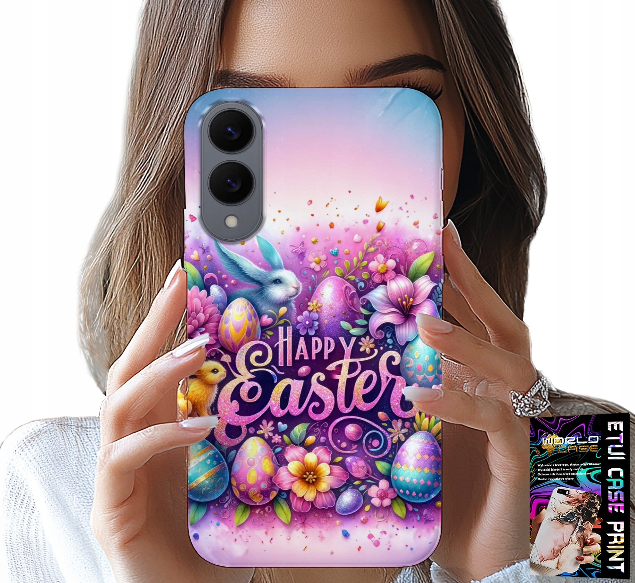 ETUI DO SAMSUNG GALAXY S25 EDGE - WESOŁEGO JAJKA, WIELKANOC, PISANKI JAJKA