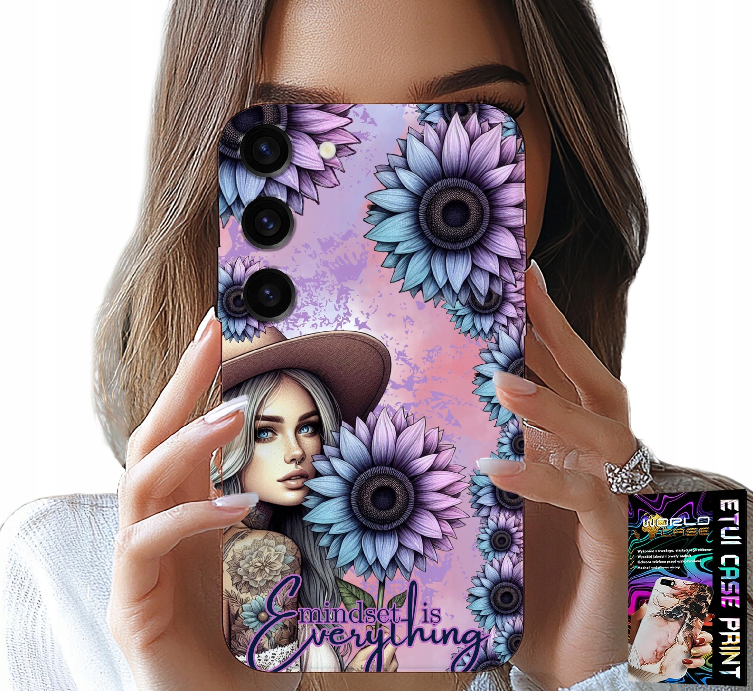 ETUI DO SAMSUNG GALAXY S23 - KOBIETA W SŁONECZNIKACH, KOBIECE WZORY