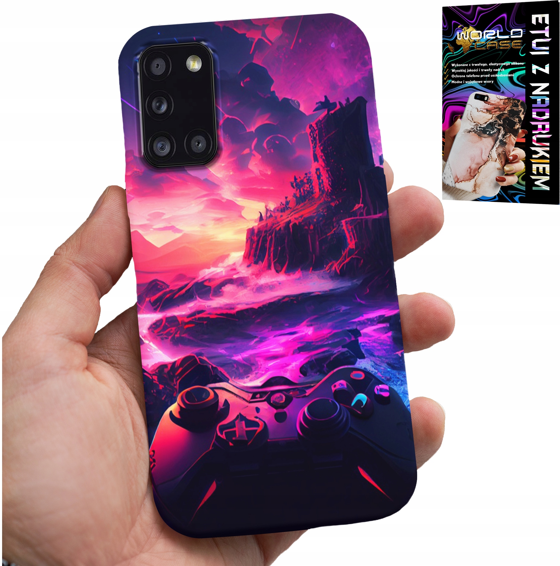 ETUI DO SAMSUNG GALAXY A31 - CASE DLA GRACZA, WZORY Z GIER, PREZENT