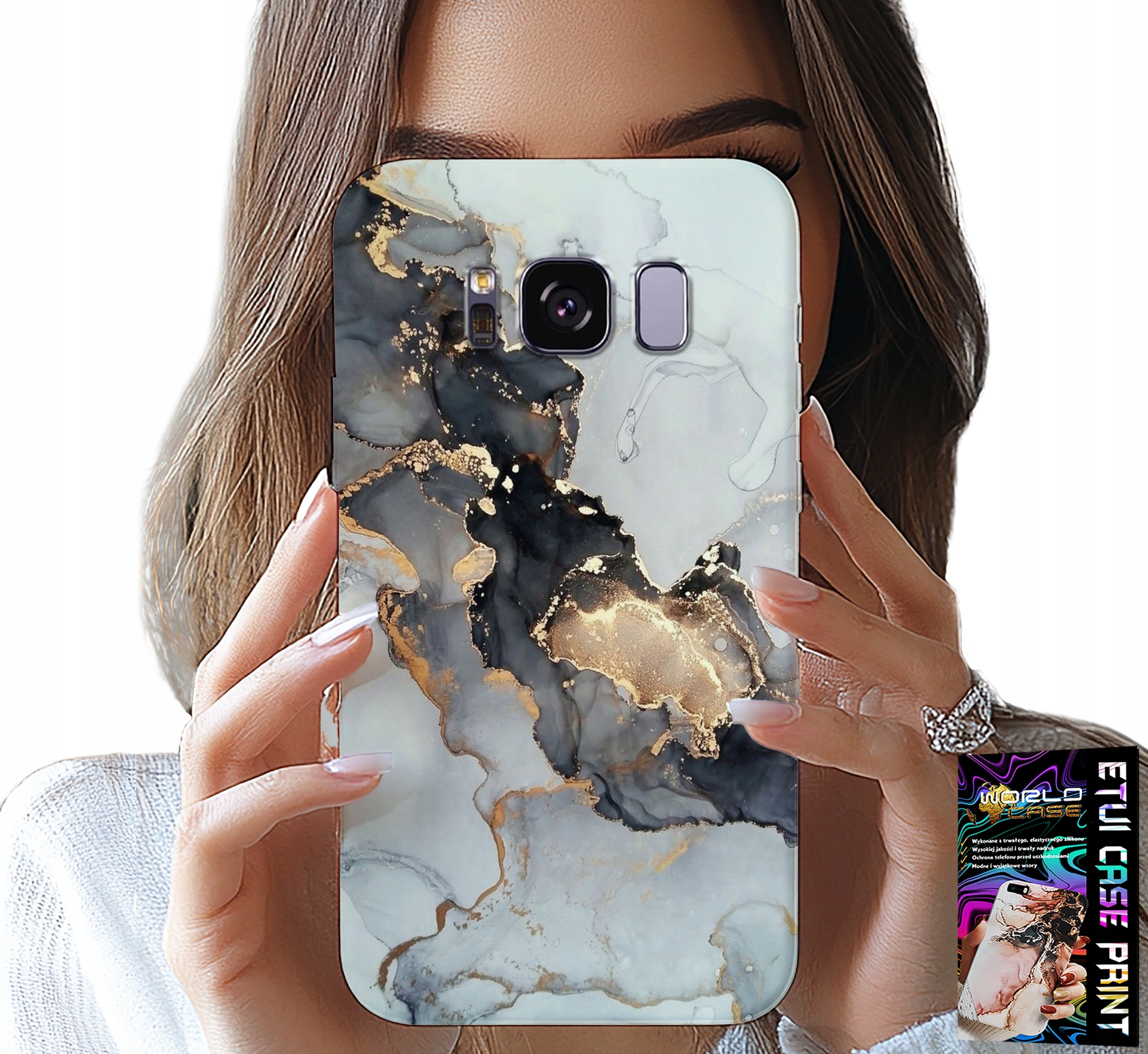 ETUI DO SAMSUNG GALAXY S8 - ELEGANCKI MARMUREK MODNE KOBIECE WZORY