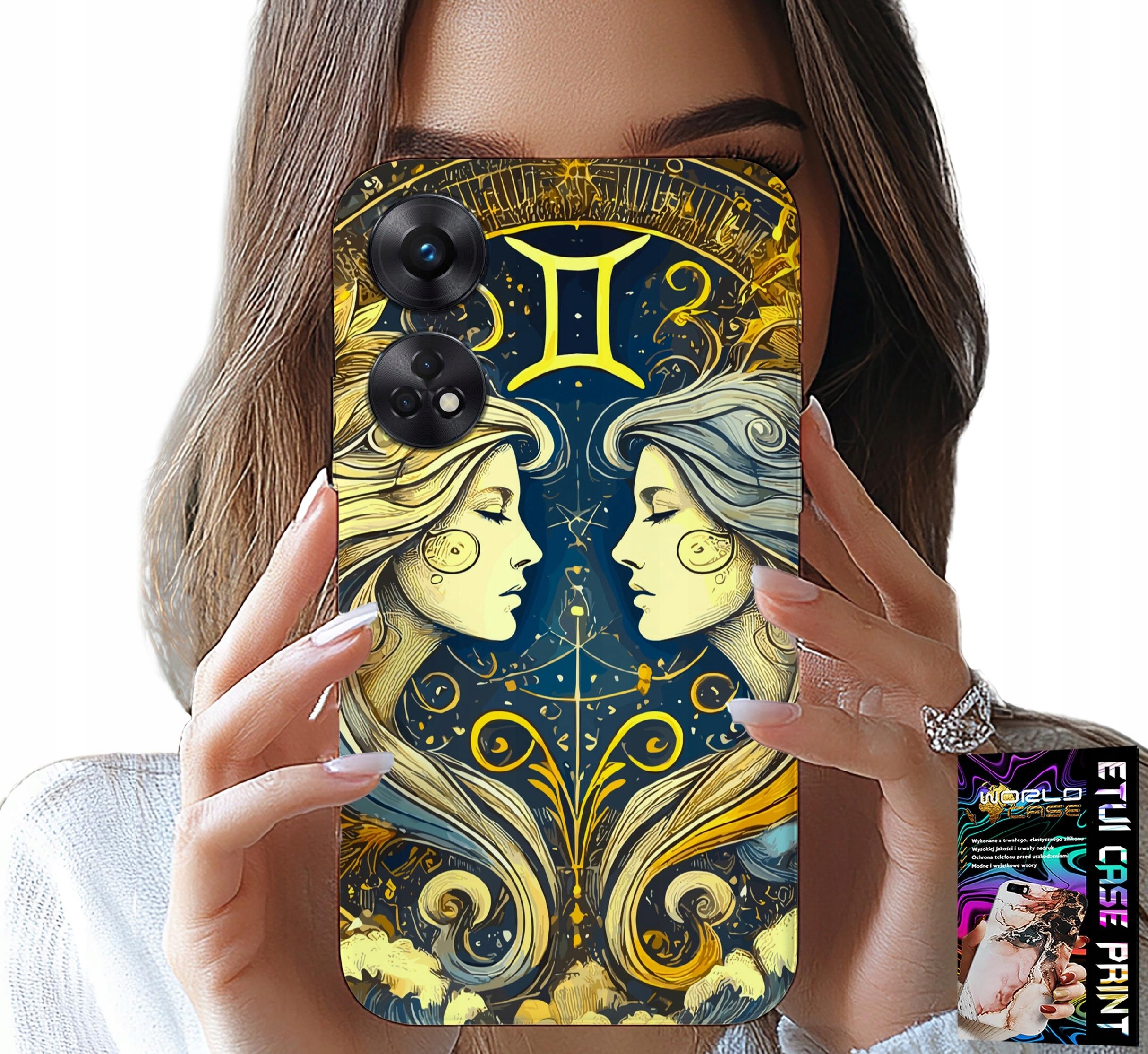 ETUI DO OPPO RENO8 T 4G - ZNAK ZODIAKU, BLIŹNIĘTA ASTRONOMIA CASE