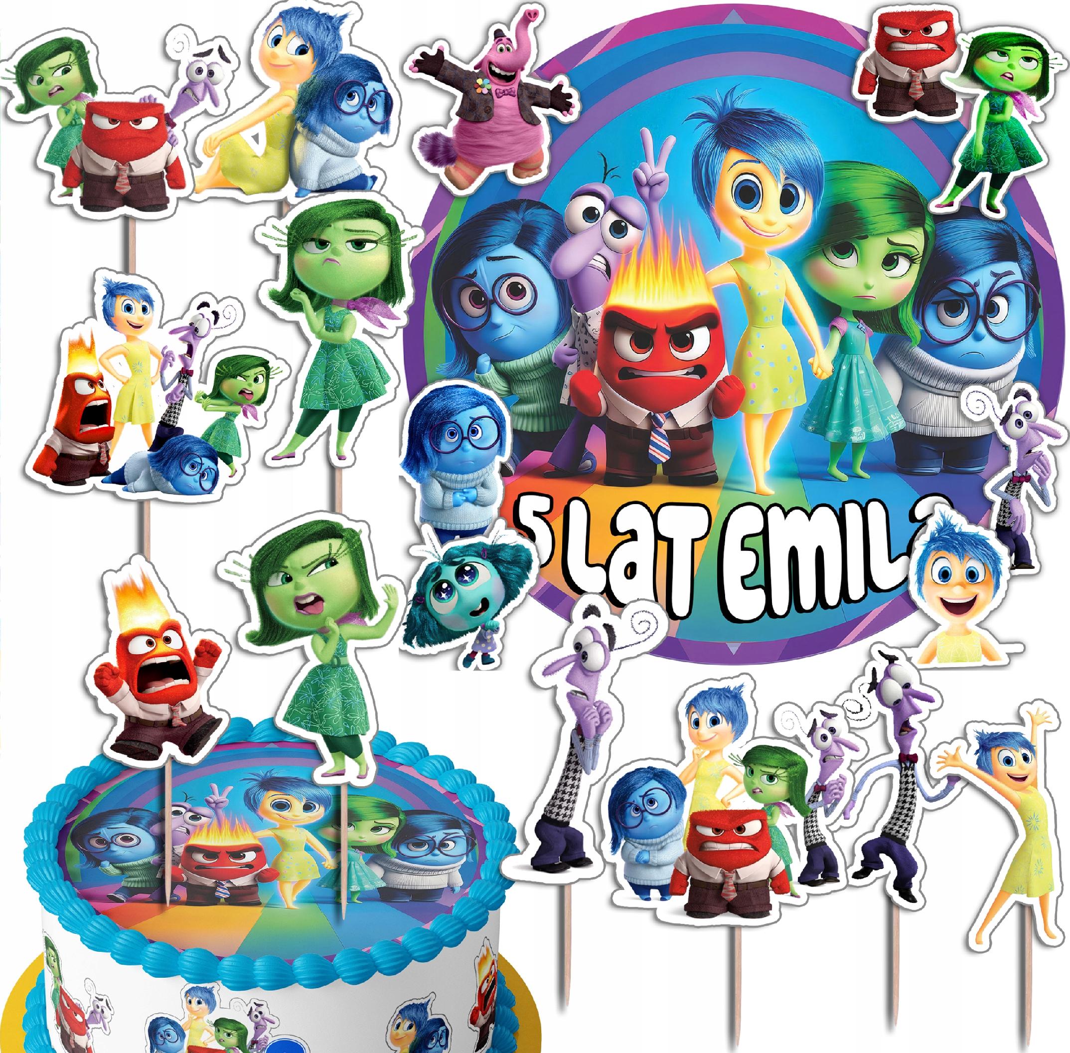 ZESTAW OPŁATEK NA TORT 20CM + TOPPERY - W GŁOWIE SIĘ NIE MI+ IMIĘ 15CM 18CM