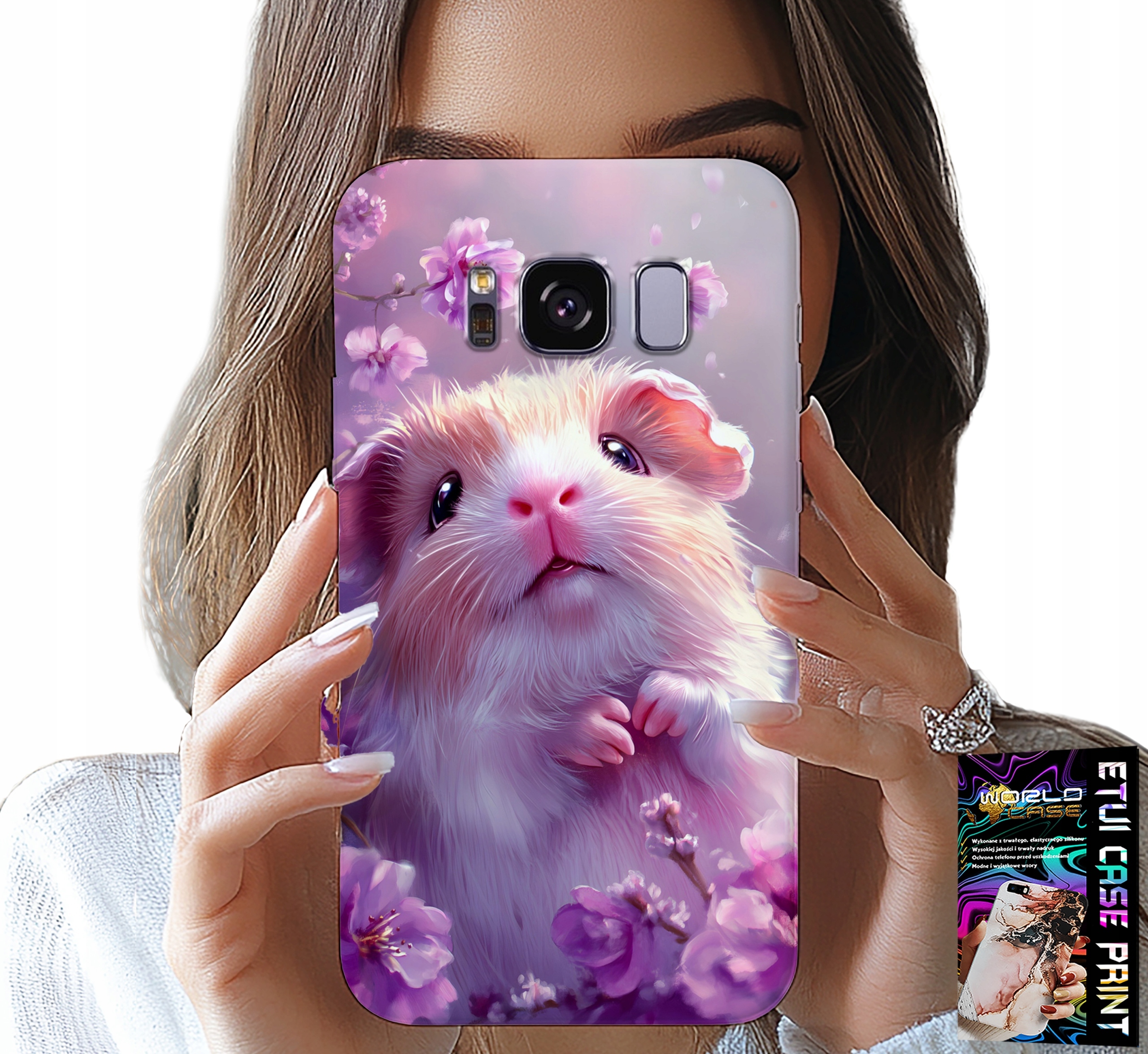 ETUI DO SAMSUNG GALAXY S8 - SŁODKI CHOMIK, GRYZONIE WZORY DLA DZIECI