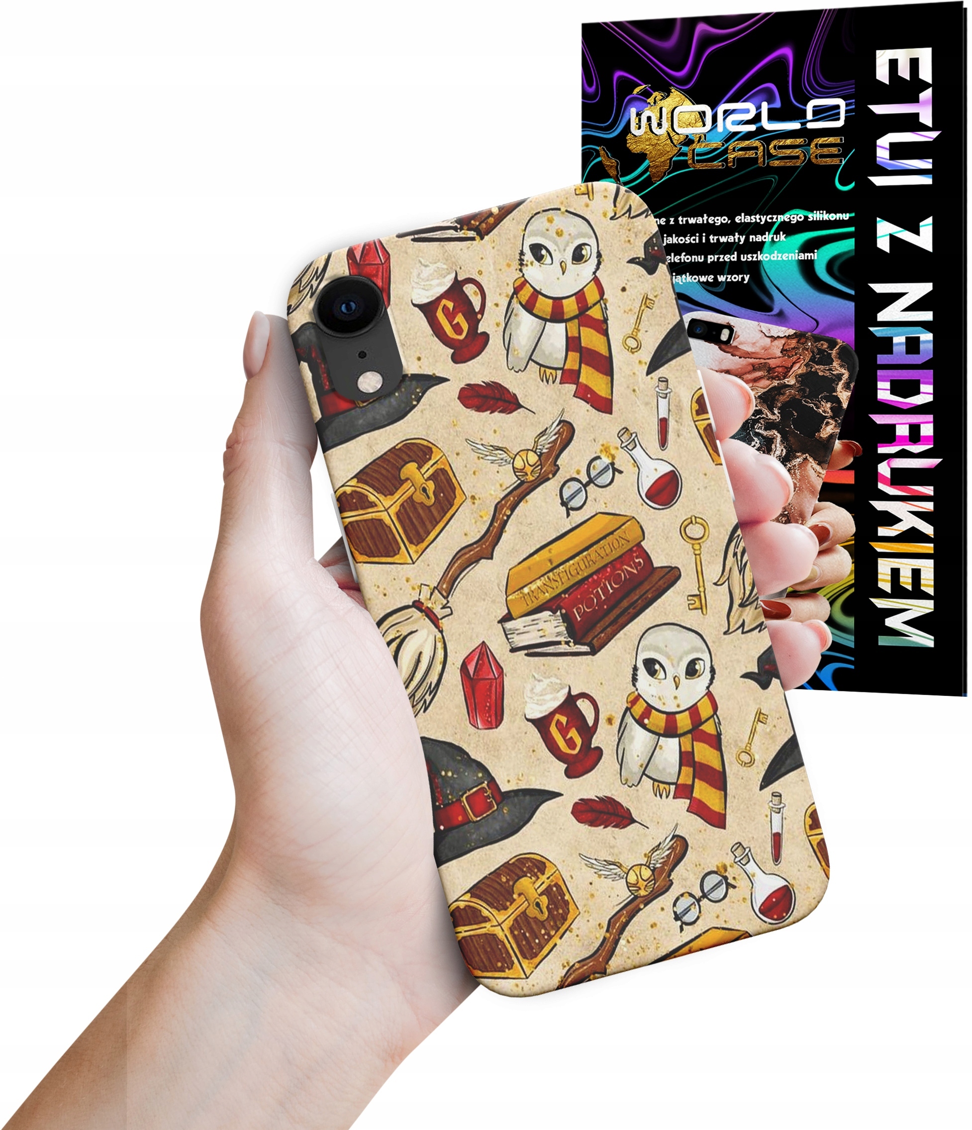 ETUI CASE DO IPHONE XR - POTTER WZORY WIELE WZORÓW DLA FANA MAGI