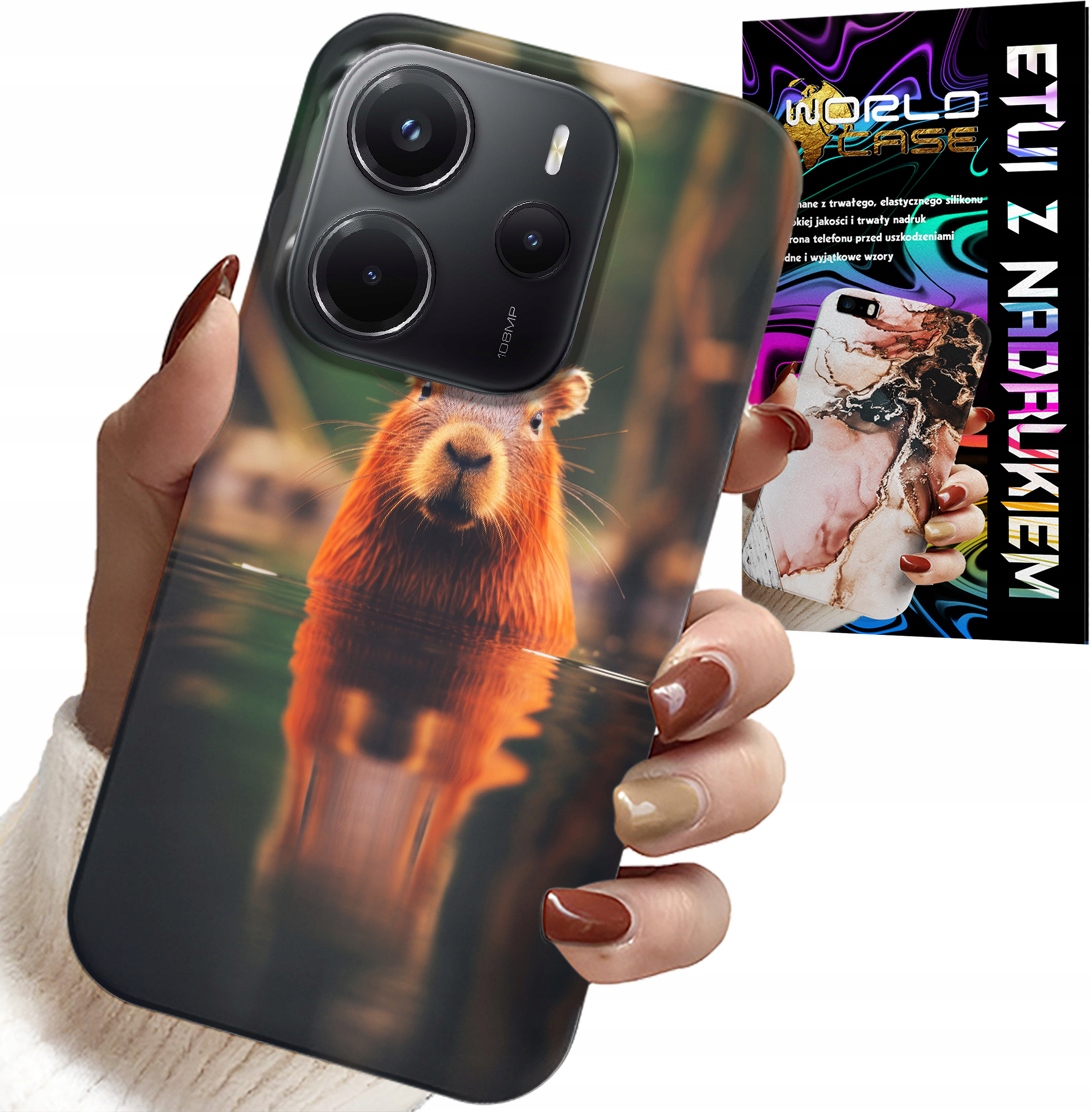 ETUI DO XIAOMI NOTE 14 4G - SŁODKA KAPIBARA, CAPIBARA, WIELE WZORÓW