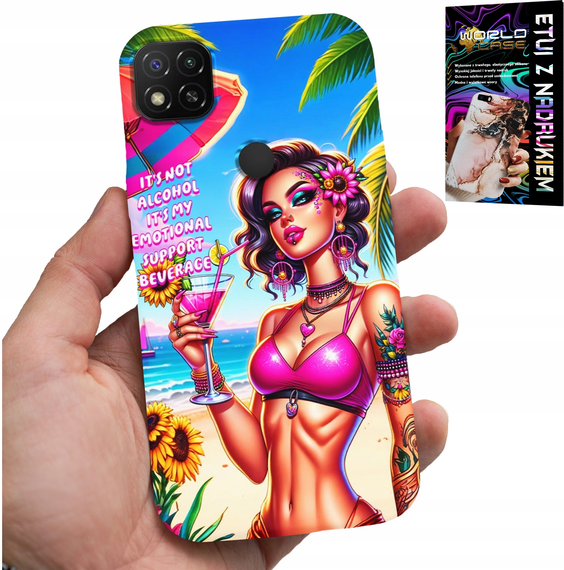 ETUI DO XIAOMI REDMI 9C - IT'S NOT ALCOHOL IT'S MY EMOTIONAL CASE