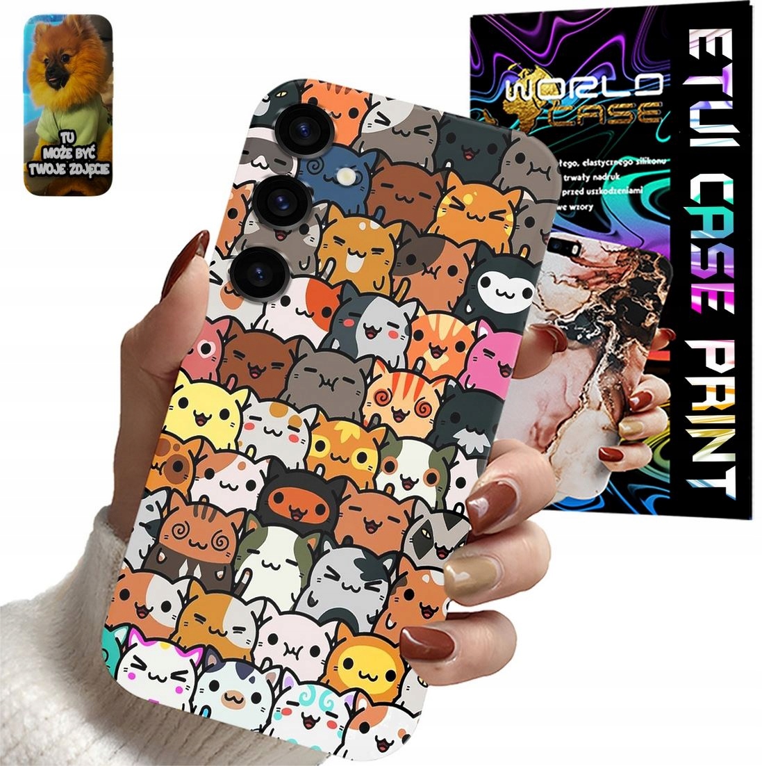 ETUI CASE SAMSUNG GALAXY S24 FE KOTKI SŁODKIE ZWIERZĘTA WZORY