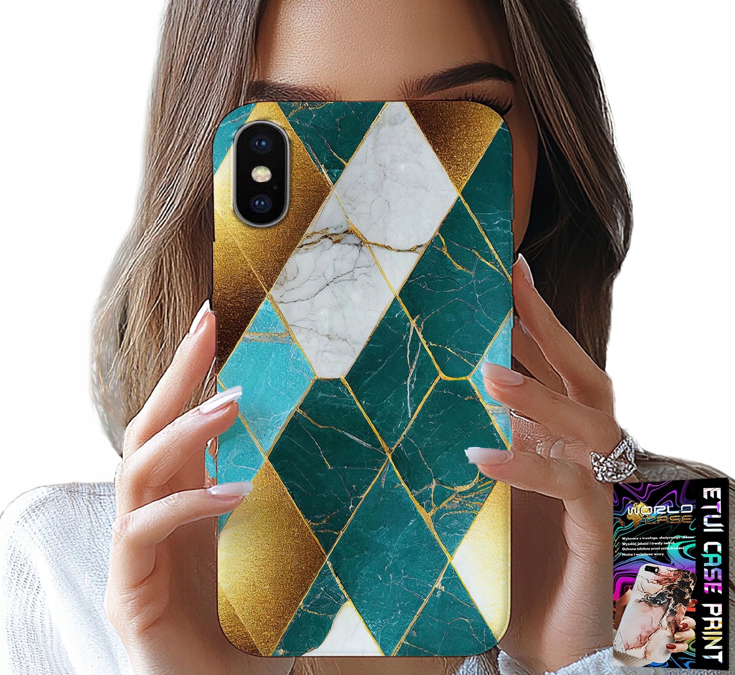 ETUI DO IPHONE XS MAX - ELEGANCKIE MODNE WZORY CASE + FOLIA