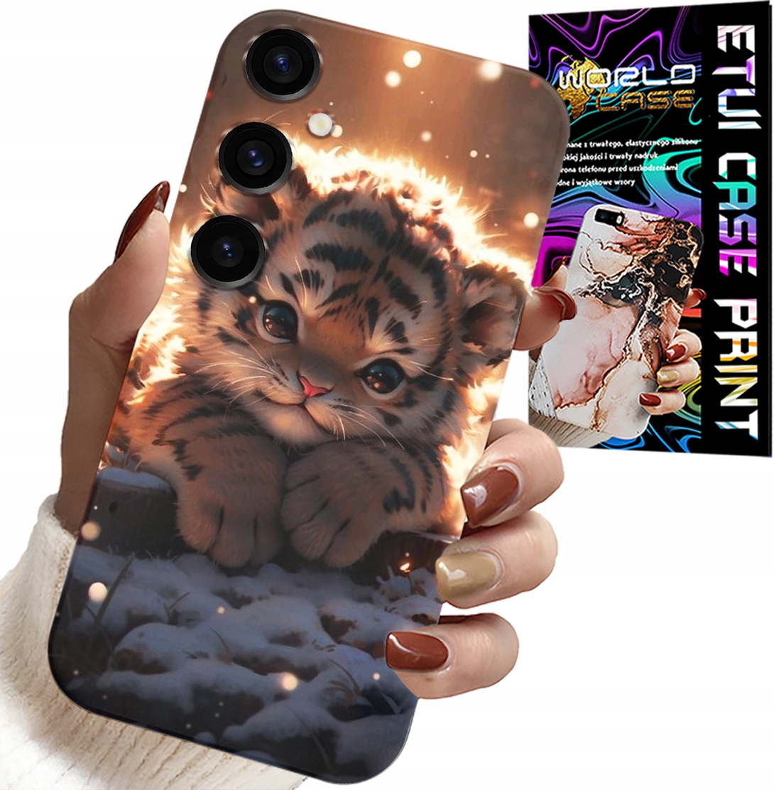 ETUI DO SAMSUNG GALAXY S25 PLUS - Z NADRUKIEM SŁODKI TYGRYSEK OBUDOWA CASE