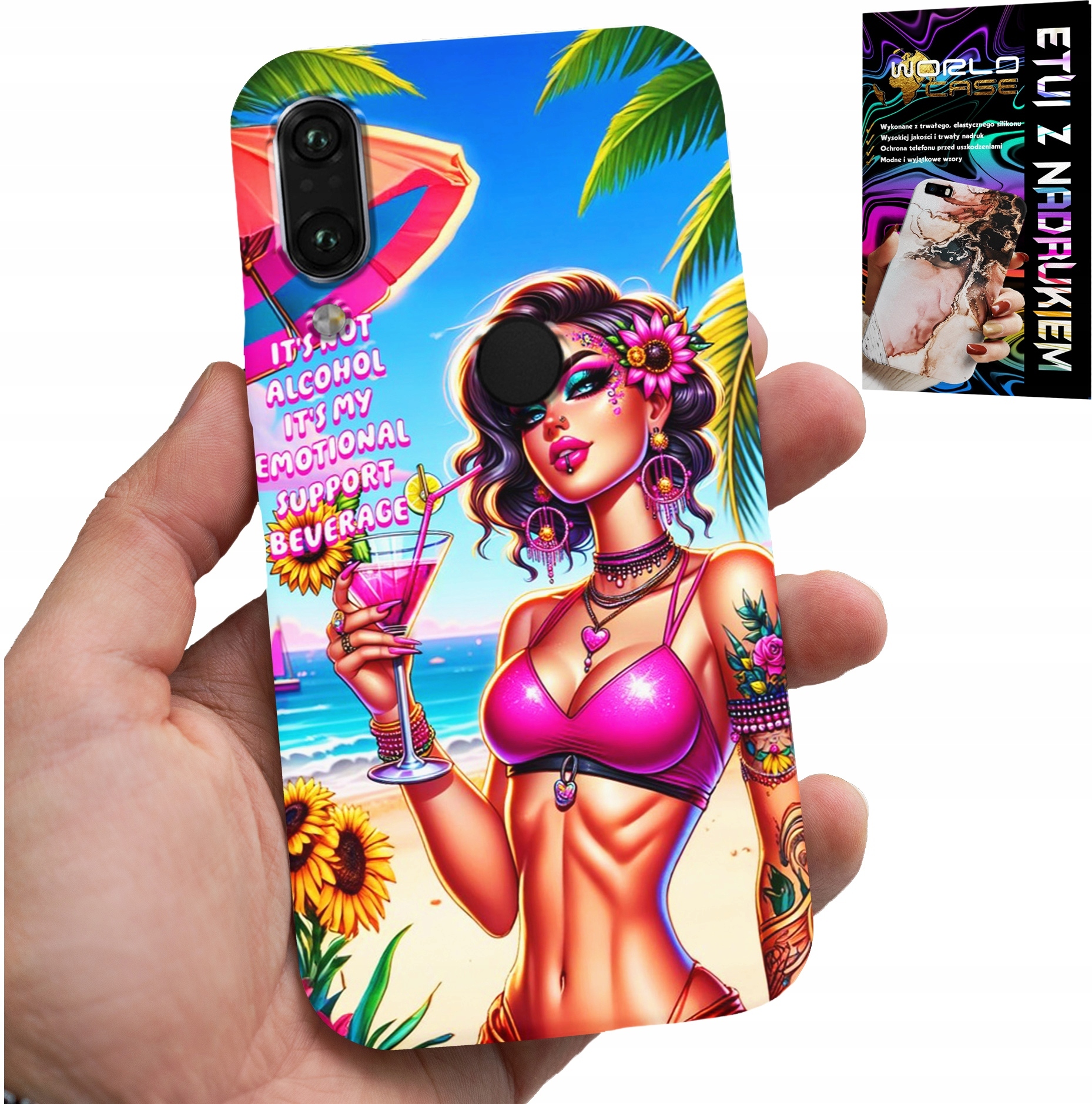 ETUI DO HUAWEI P SMART 2019 - IT'S NOT ALCOHOL IT'S MY EMOTIONAL CASE