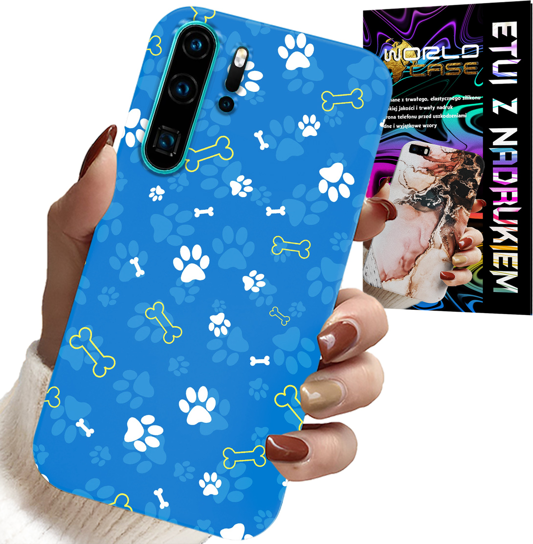 ETUI DO HUAWEI P30 PRO - ŁAPKI KOŚCI PIES PATROL WZORY DLA DZIECI