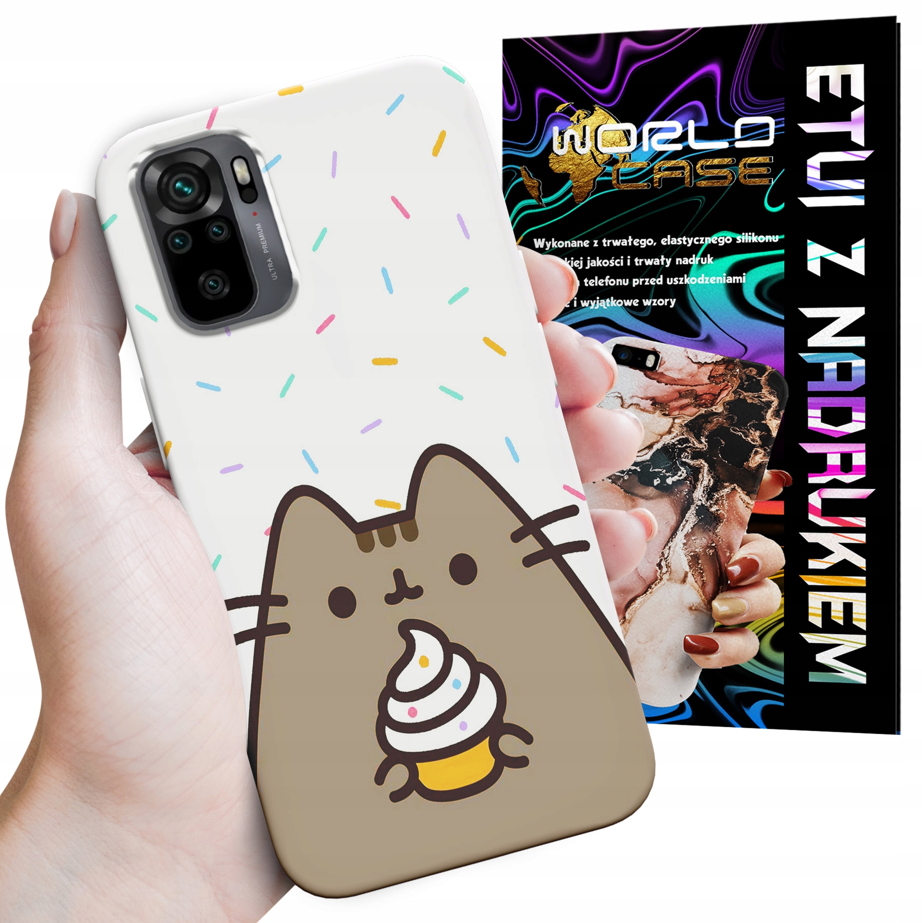 ETUI CASE DO XIAOMI NOTE 10 10s - SŁODKI KOTEK KOT OBUDOWA PLECKI