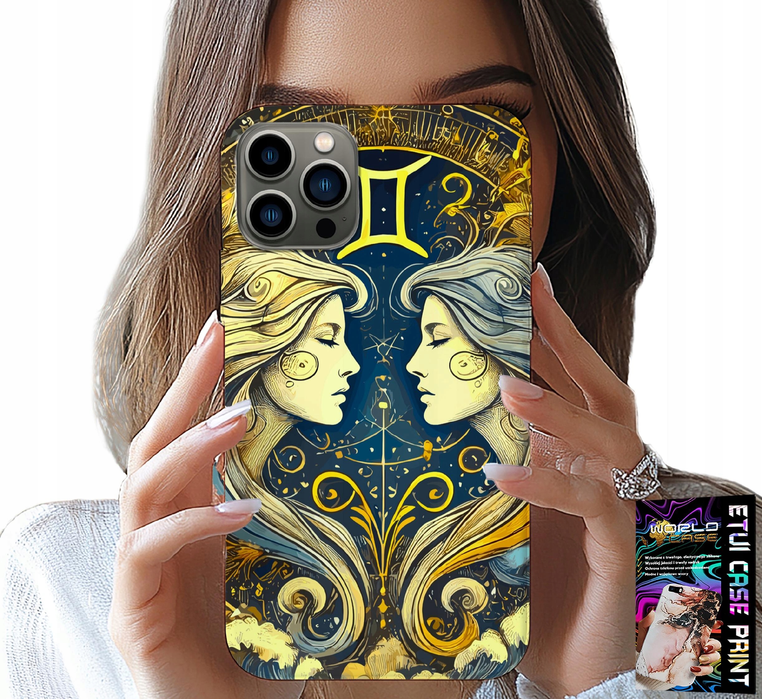 ETUI DO IPHONE 13 PRO MAX - ZNAK ZODIAKU, BLIŹNIĘTA ASTRONOMIA CASE