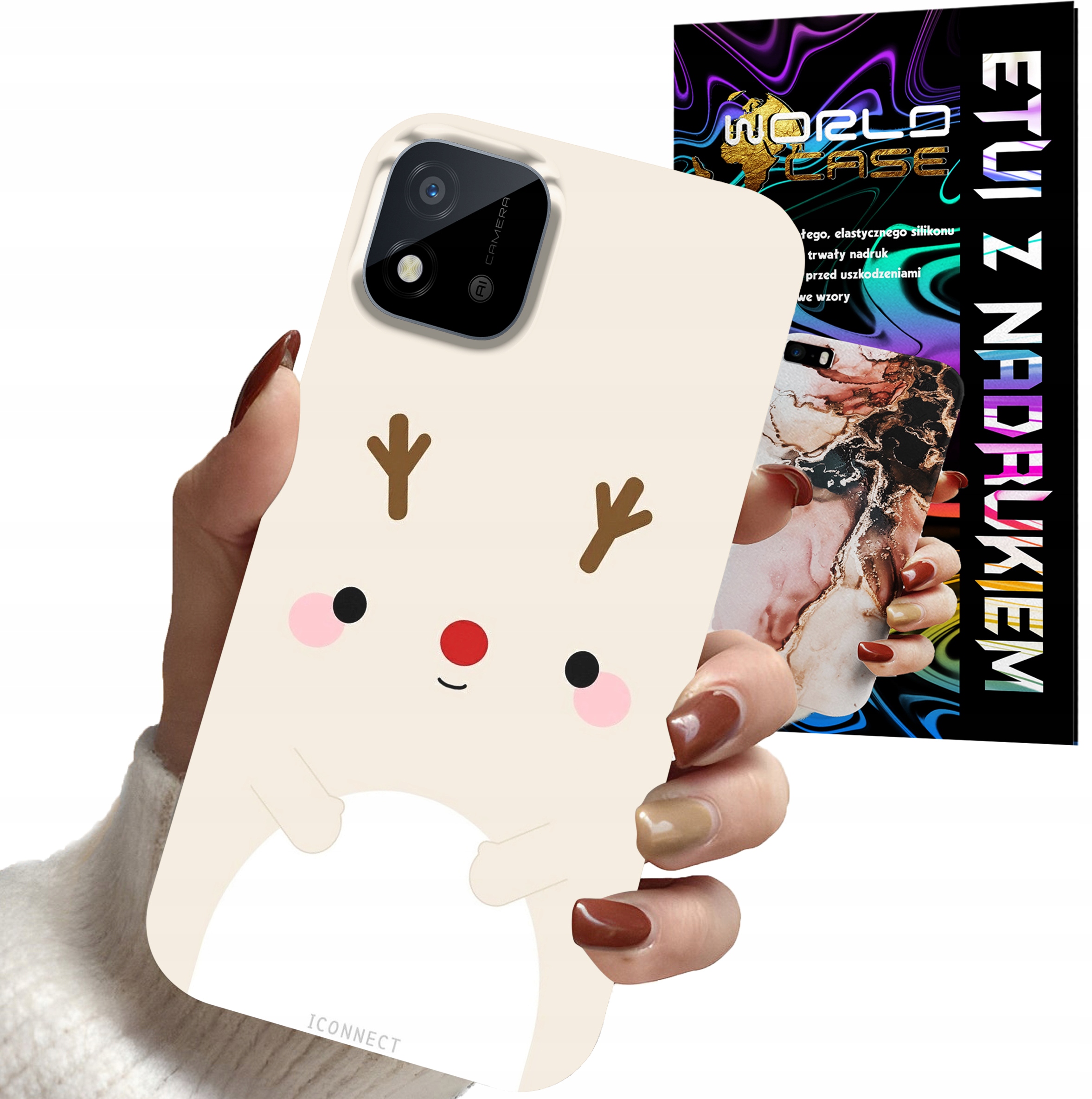 ETUI CASE DO REALME C11 2021 - ŚWIĄTECZNE WZORY RENIFER MIKOŁAJ ŚWIĘTA