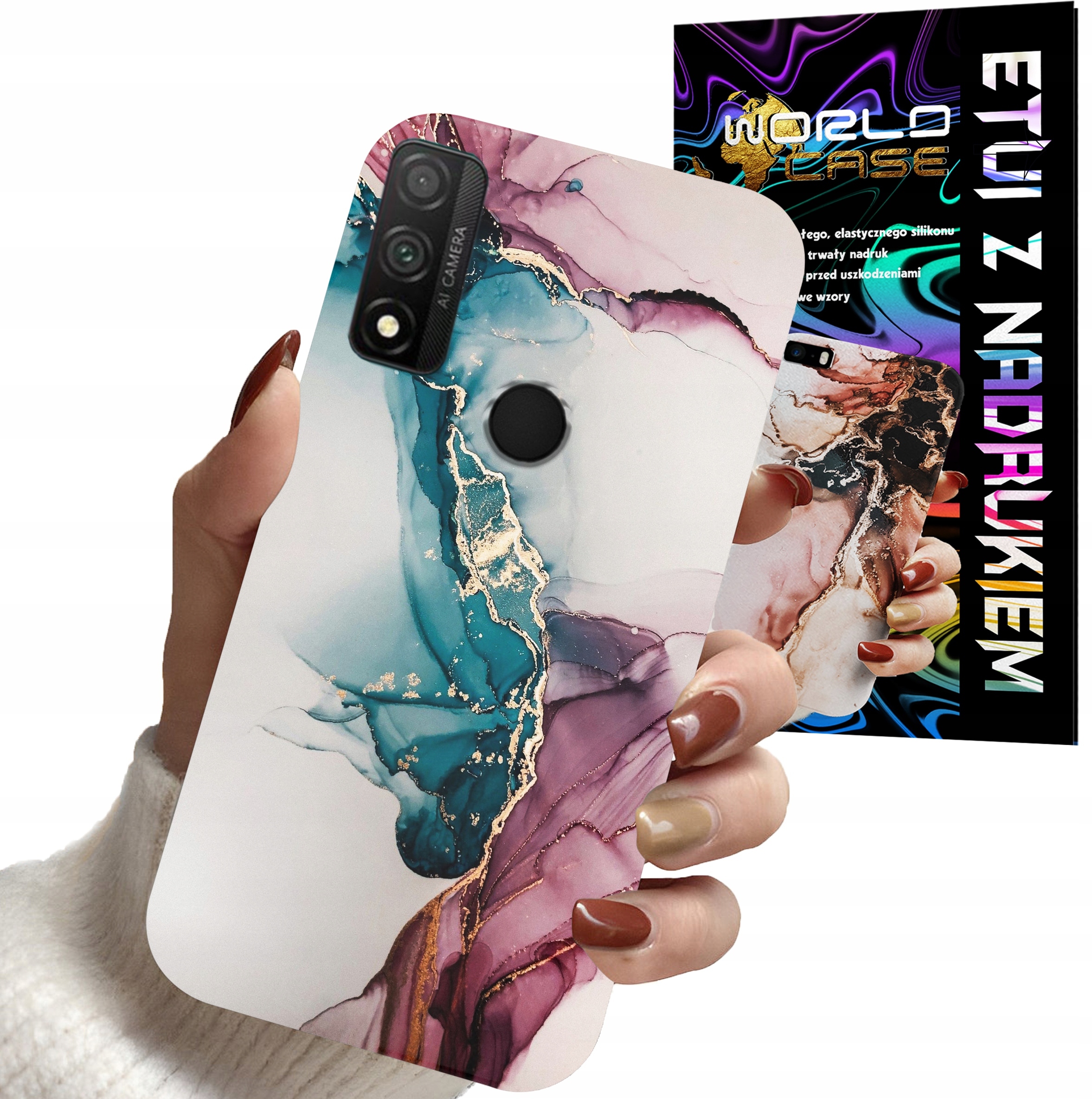 ETUI CASE DO HUAWEI P SMART 2020 - MARMUR WZORY DLA KOBIET PLECKI OBUDOWA