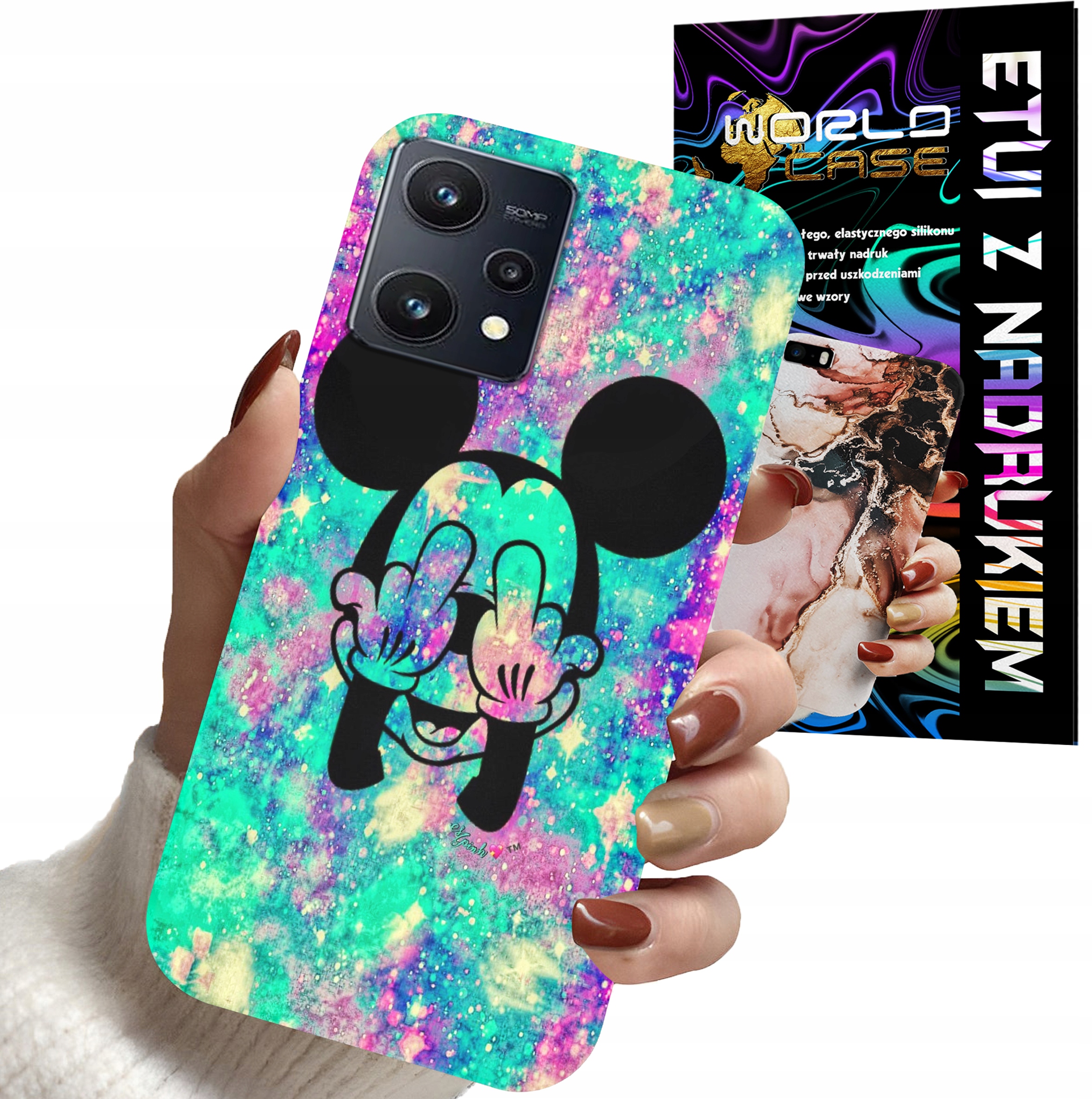 ETUI CASE DO REALME 9 PRO - MYSZKA MINNIE DAMSKIE WZORY PLECKI