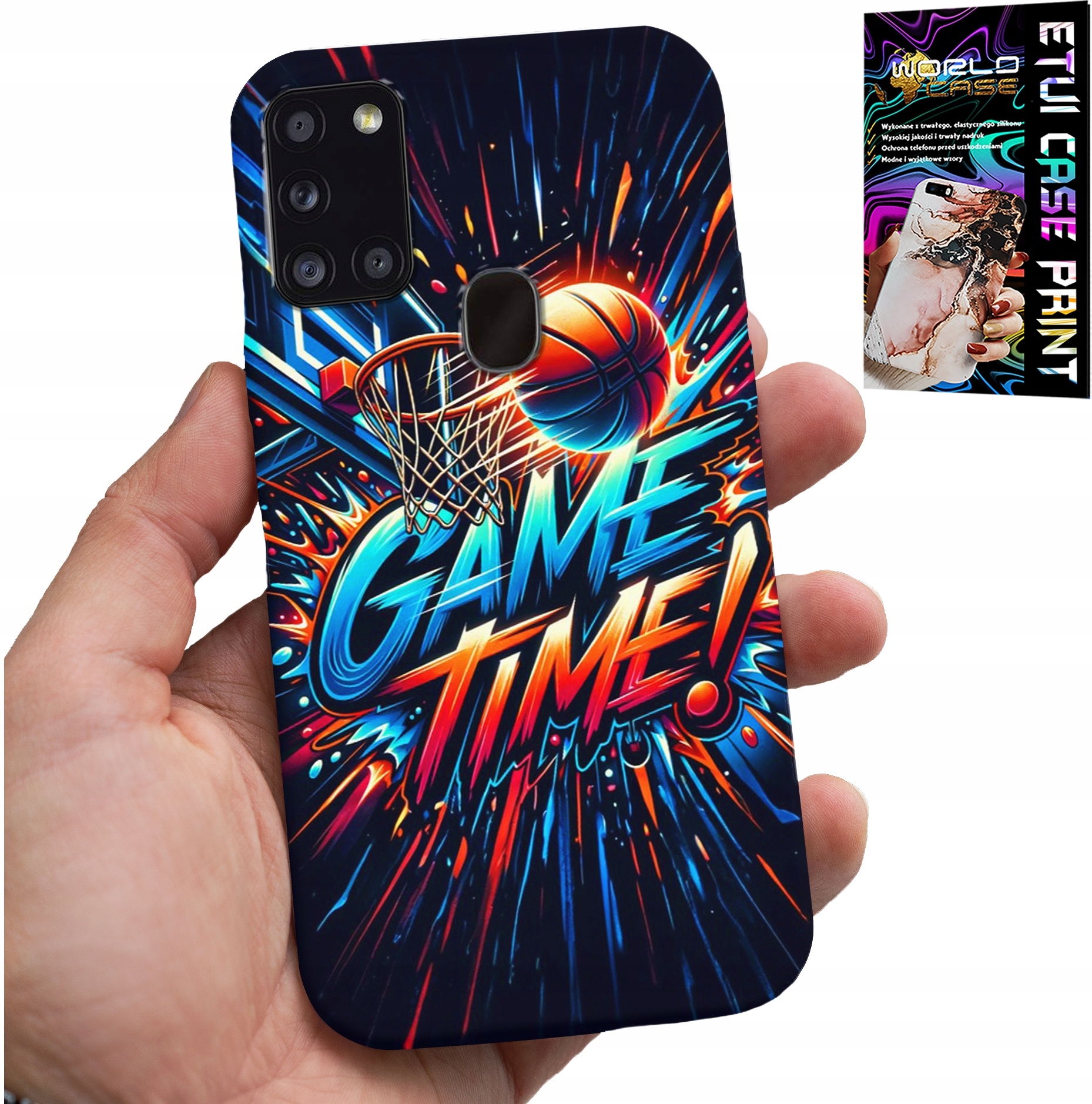 ETUI DO SAMSUNG GALAXY A21s - KOSZYKÓWKA NBA FAN 23 GAME TIME, OBUDOWA