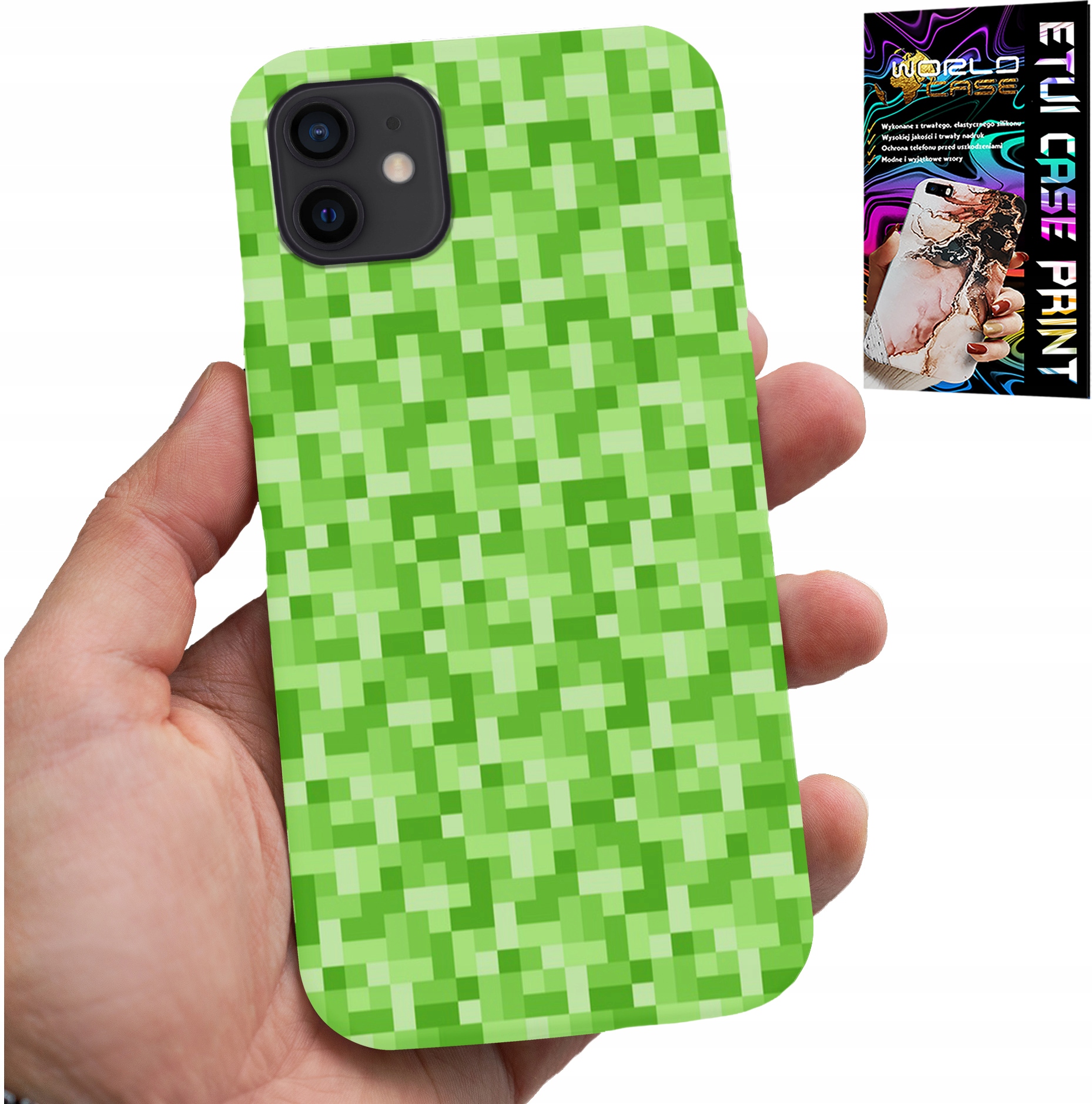ETUI DO IPHONE 11 - WZORY Z GIER Z GRY PIKSEL PIKSELE PLECKI