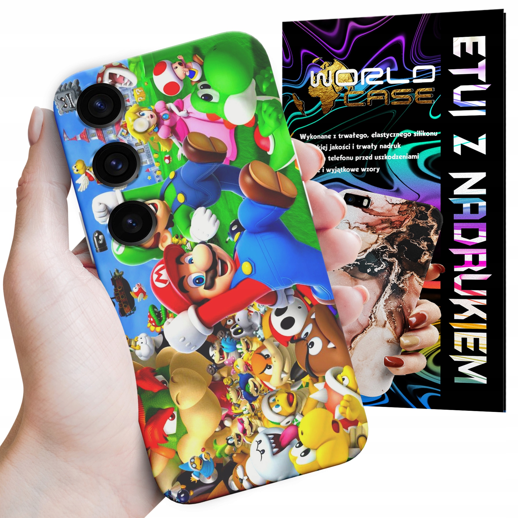 ETUI CASE DO SAMSUNG S23 FE -SUPER MARIO BROS BAJKI WZORY WYBÓR