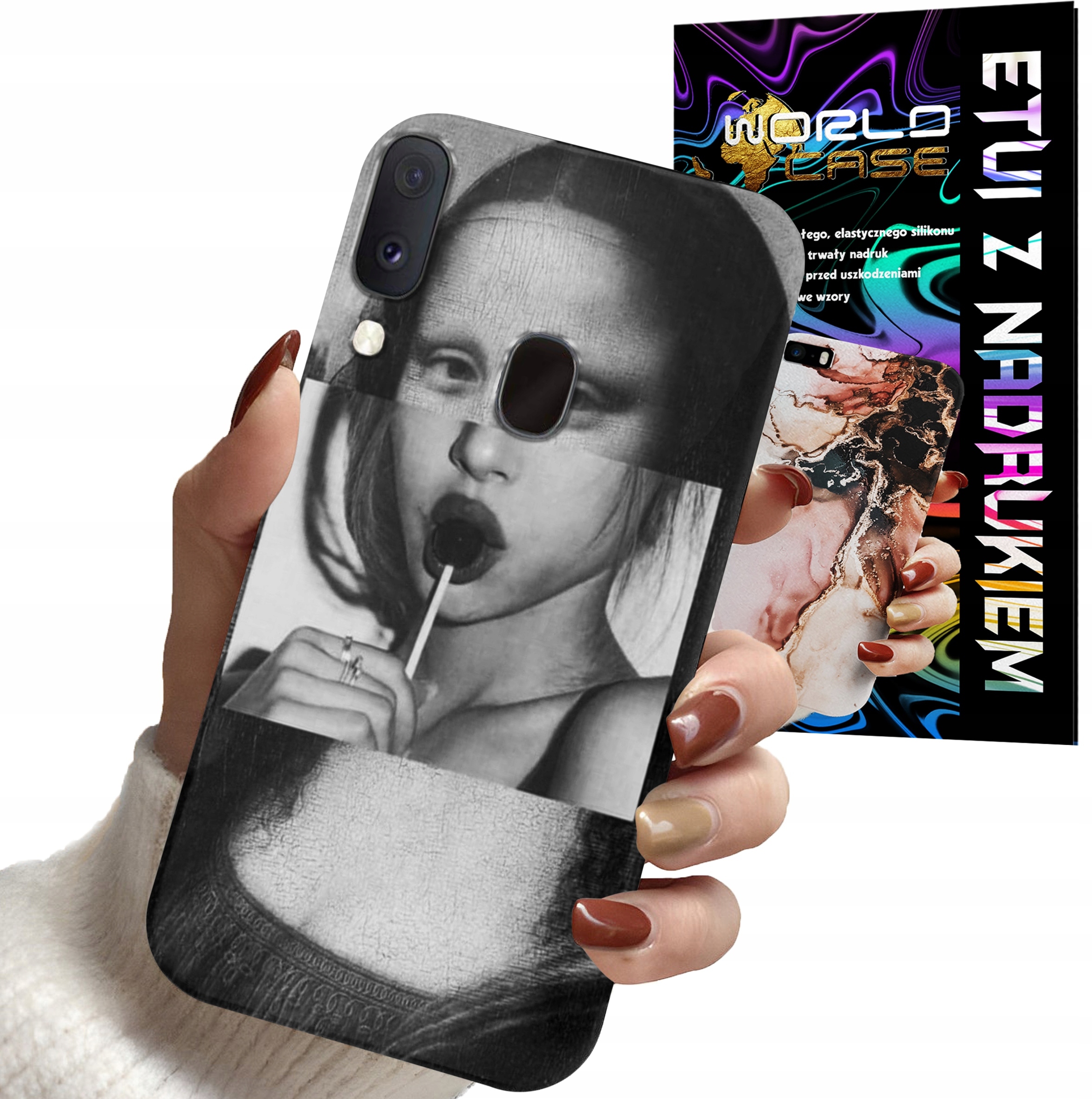 ETUI CASE DO SAMSUNG A20e - MONA LISA WZORY DLA KOBIET PLECKI OBUDOWA