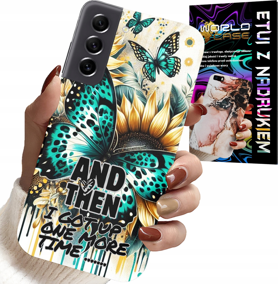 ETUI DO SAMSUNG GALAXY S22 PLUS - AND THEN I GOT UP, KOBIECE WZORY + FOLIA