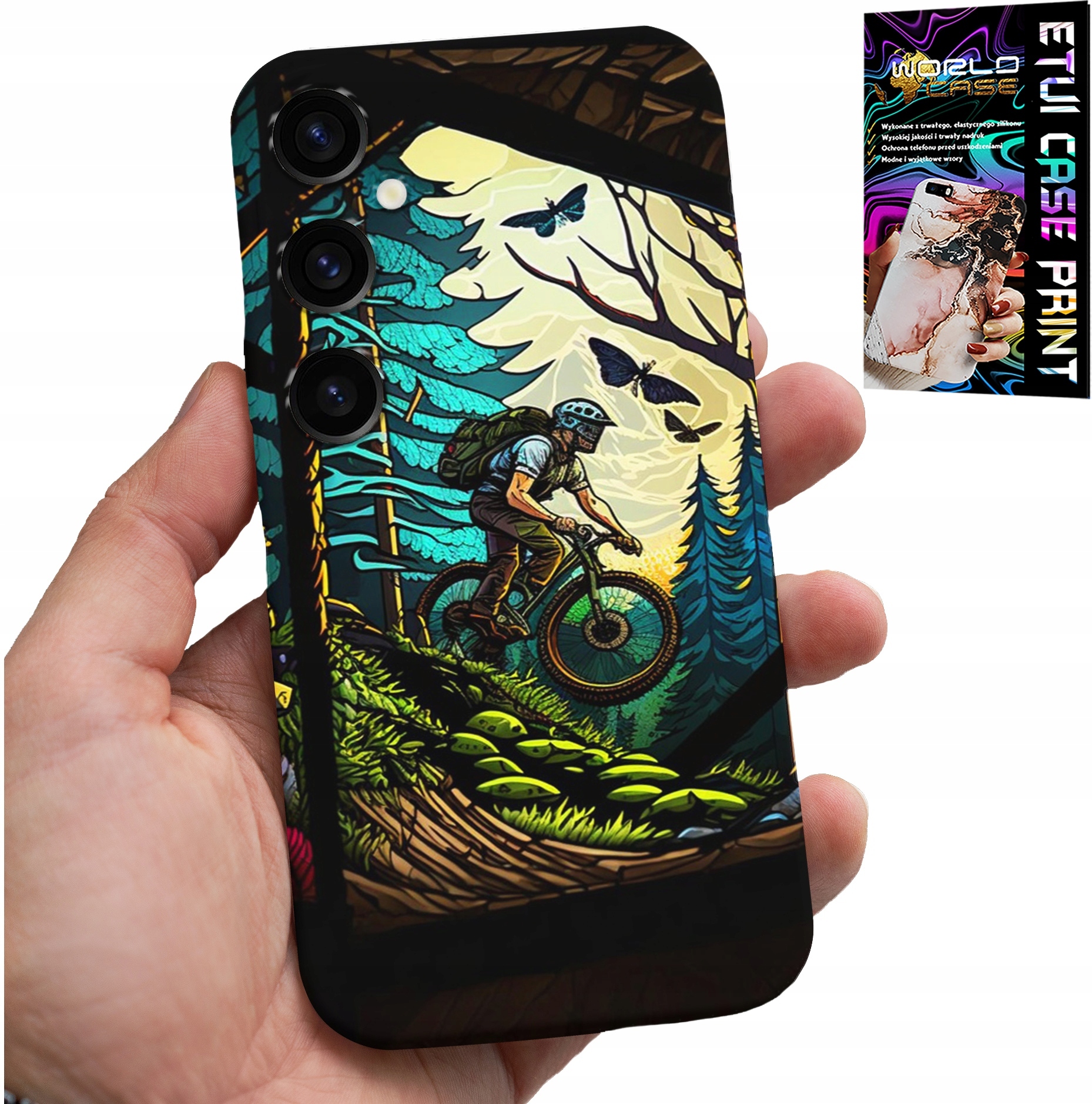 ETUI DO SAMSUNG GALAXY A24 4G - ROWERY WYPRAWY EKSTREMALNE PO LESIE