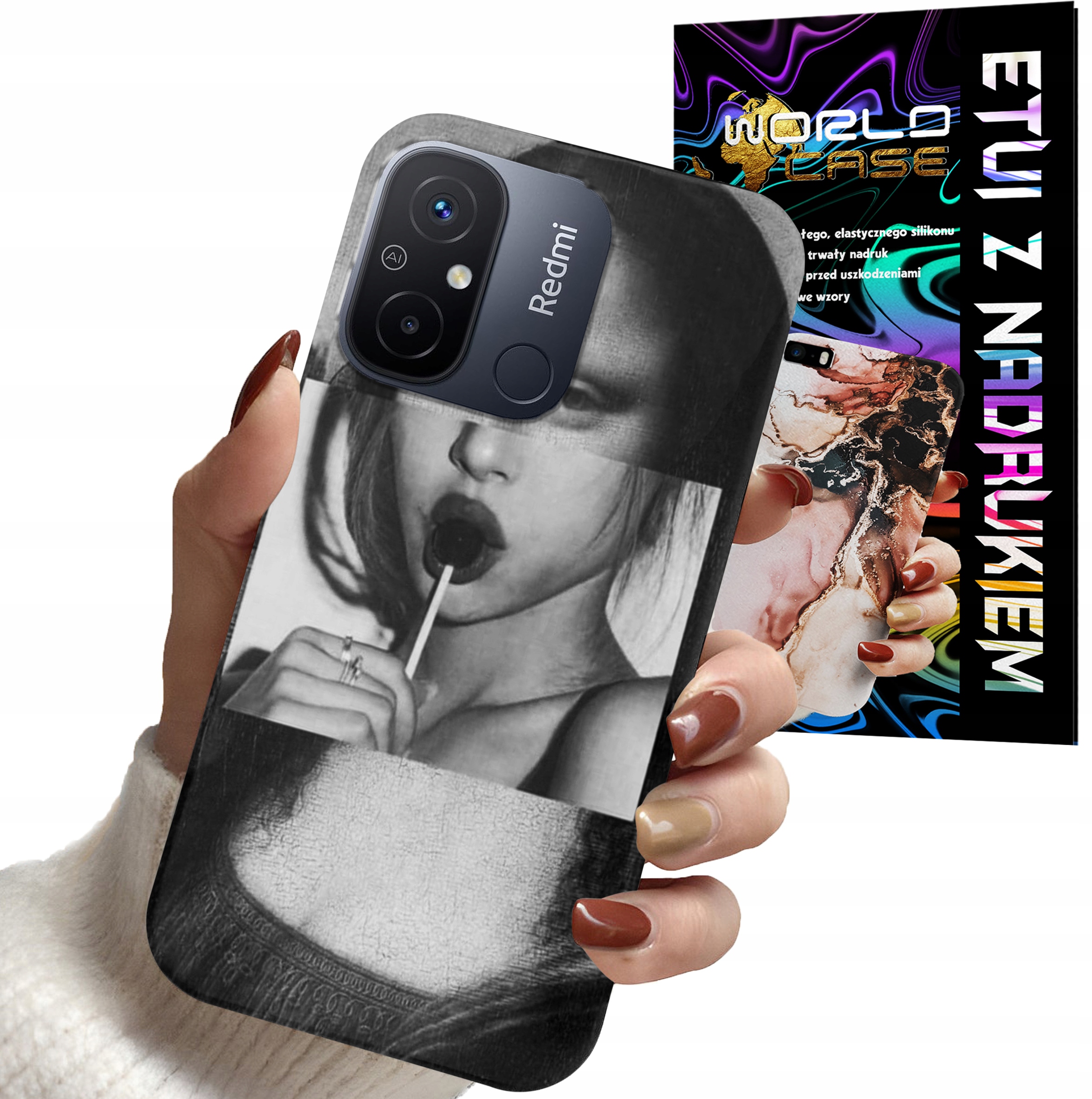 ETUI CASE DO XIAOMI REDMI 12C - MONA LISA WZORY DLA KOBIET PLECKI OBUDOWA