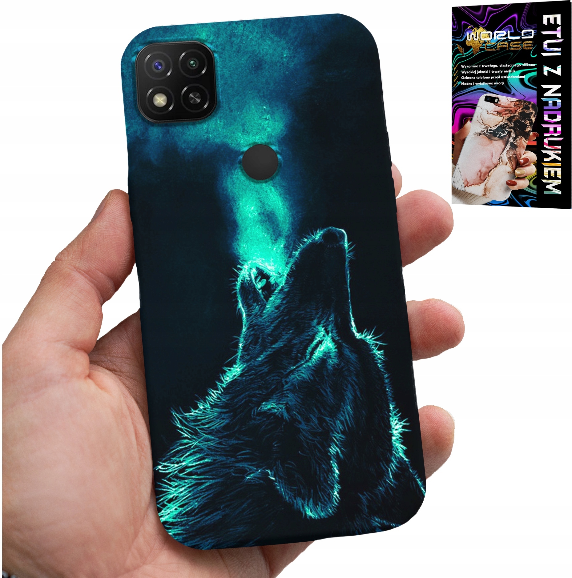 ETUI DO XIAOMI REDMI 9C - WILK WILKI WATAHA SUPER WZORY OBUDOWA