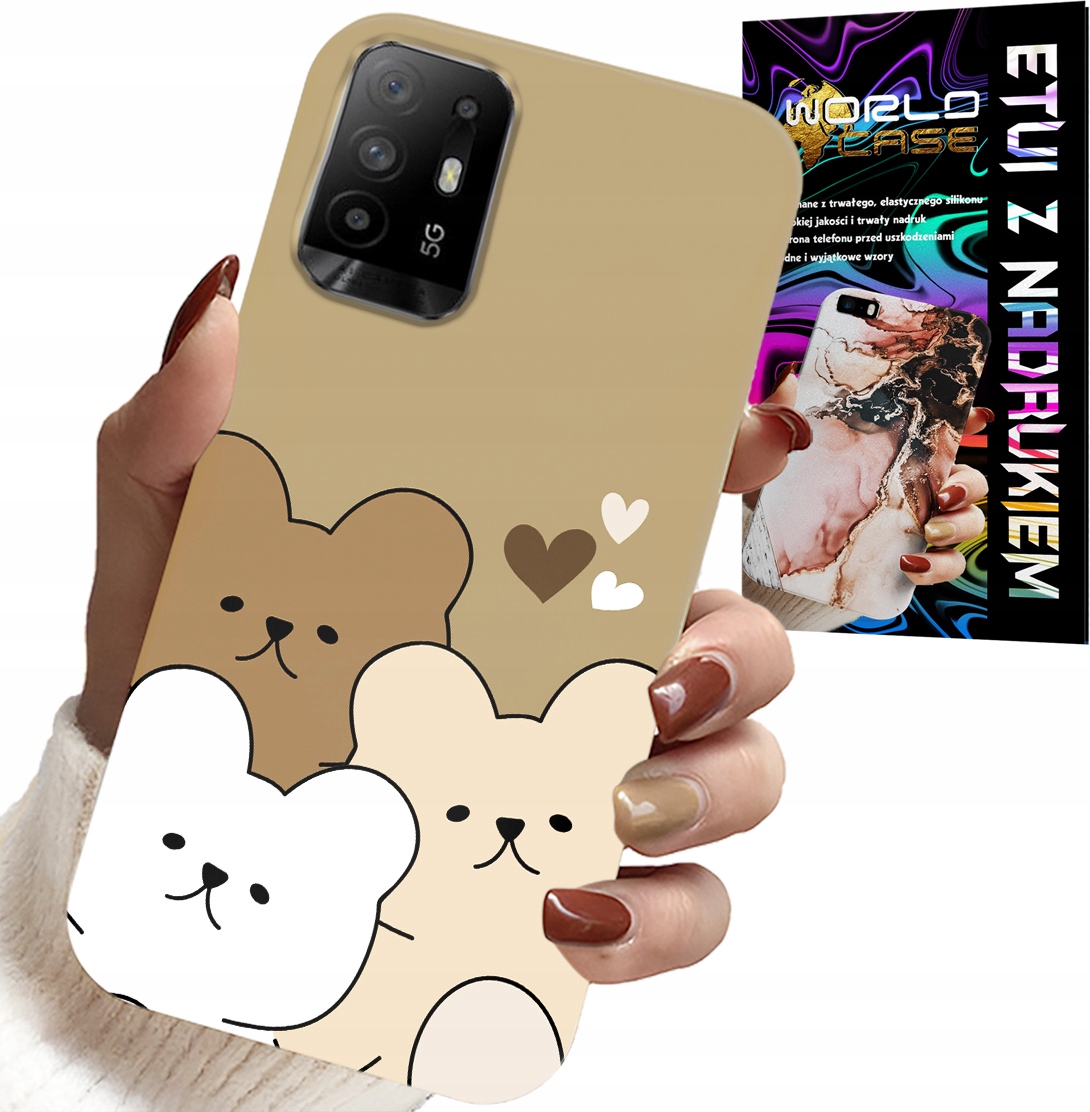 ETUI DO OPPO RENO 5Z / A94 5G - MIŚ, MISIE WZORY DLA NAJMŁODSZYCH DZIECI