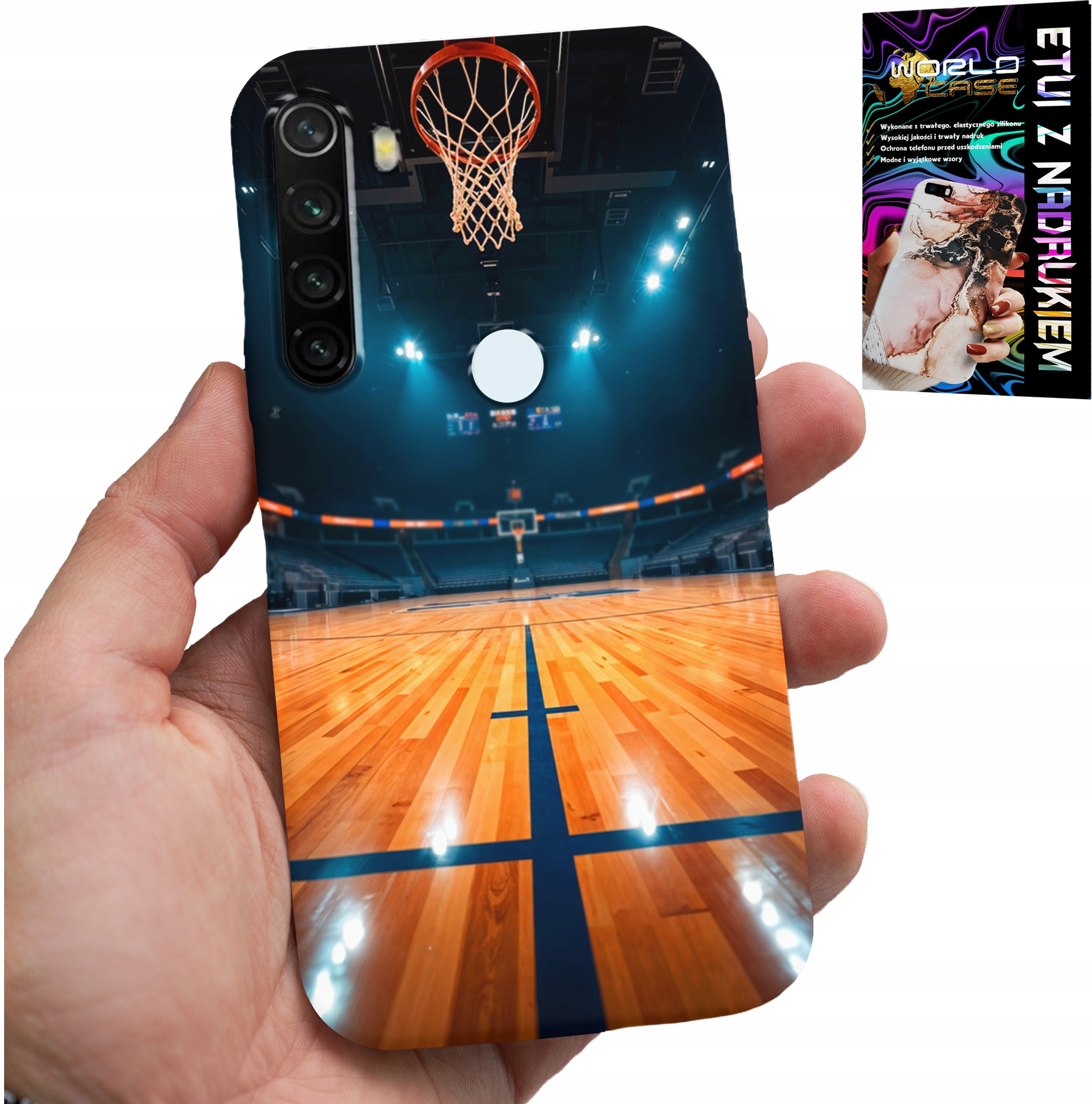 ETUI DO XIAOMI NOTE 8T - KOSZYKÓWKA NBA BOISKO, KOSZ FAN WZORY