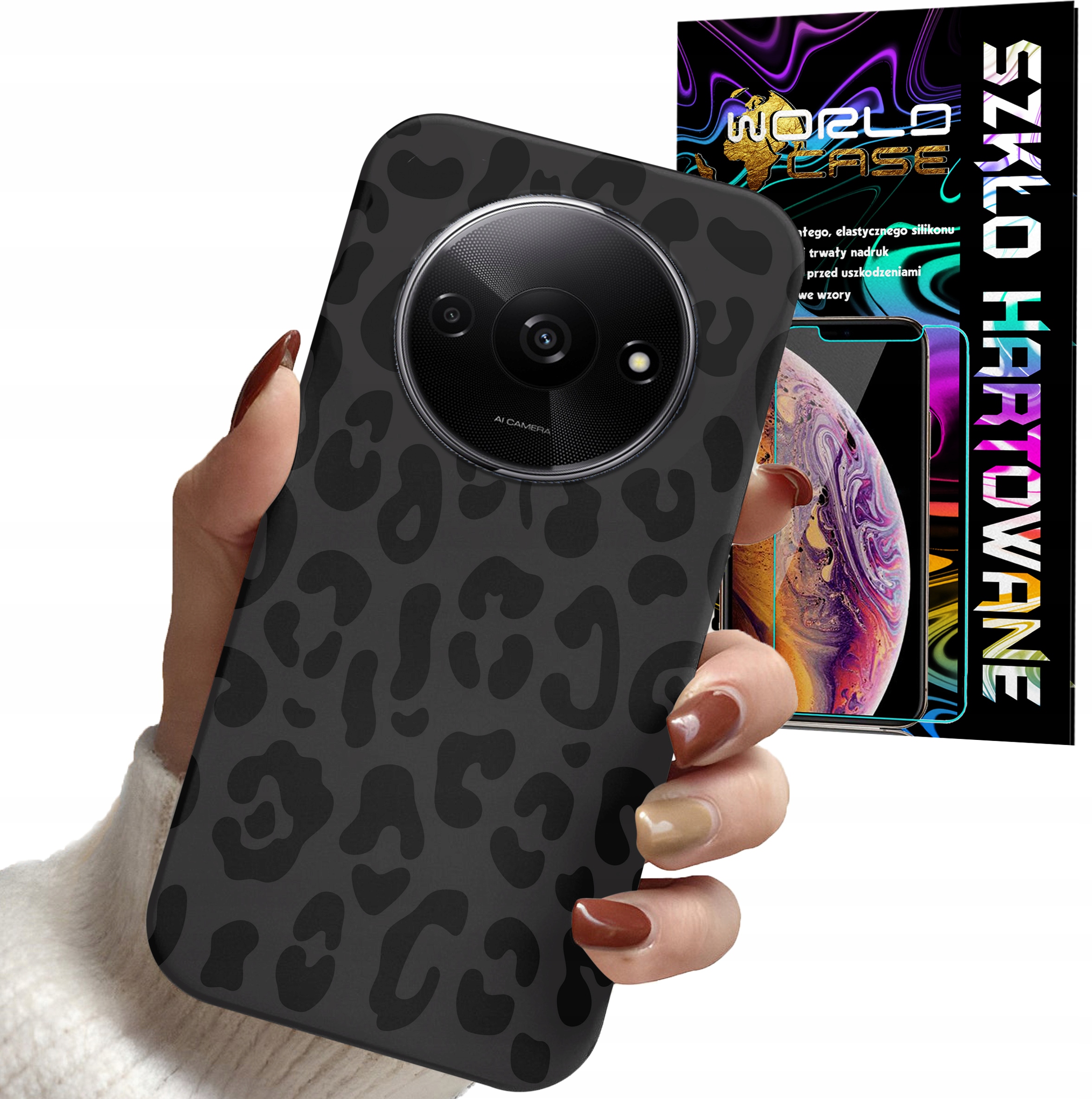 ETUI DO XIAOMI REDMI A3 4G - PANTERKA WZORKI MODNE WZORY OBUDOWA + SZKŁO