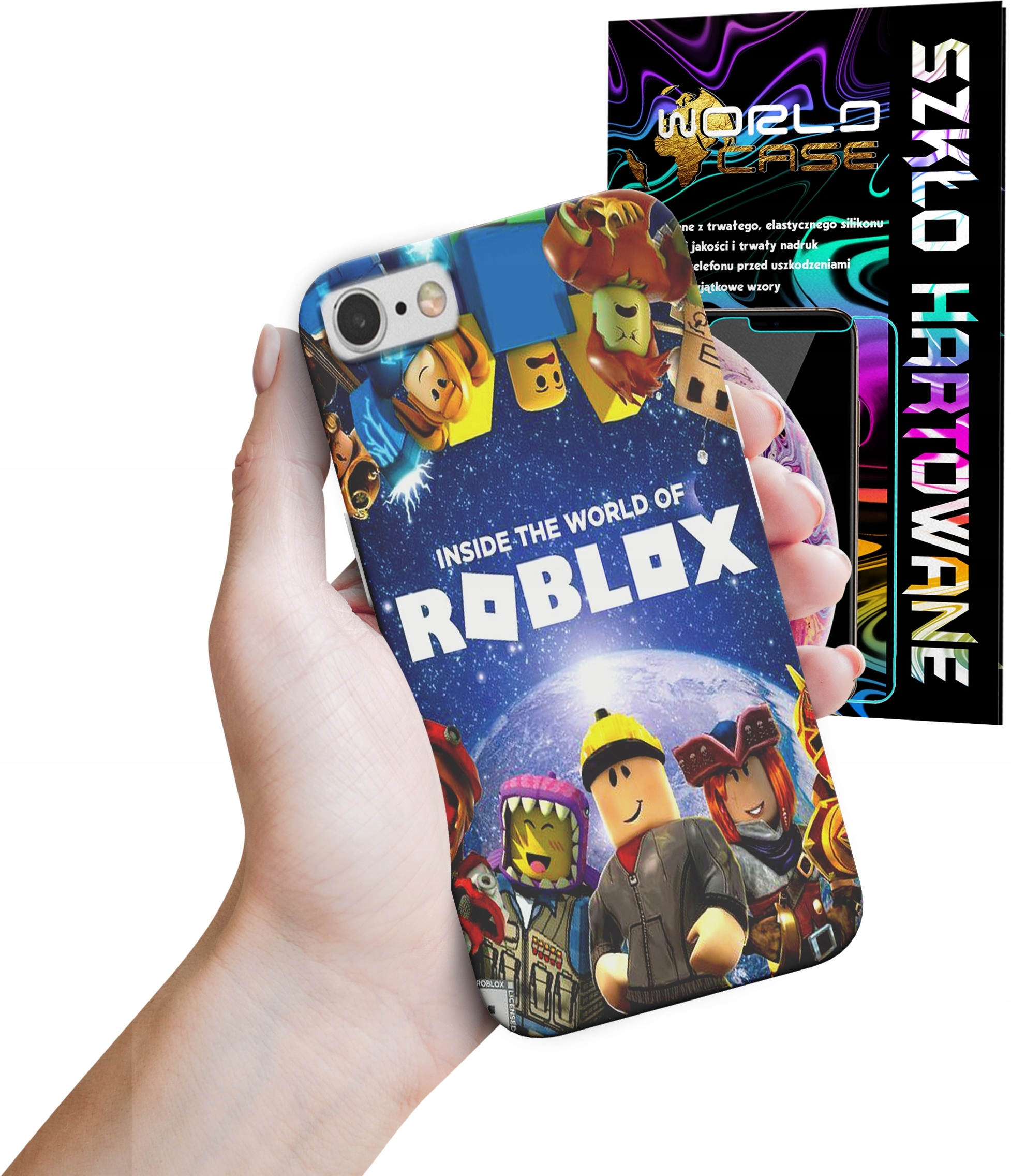 ETUI DO IPHONE 6 PLUS - ROBLOX DZIECIECE WZORY SUPER MARIO + SZKŁO