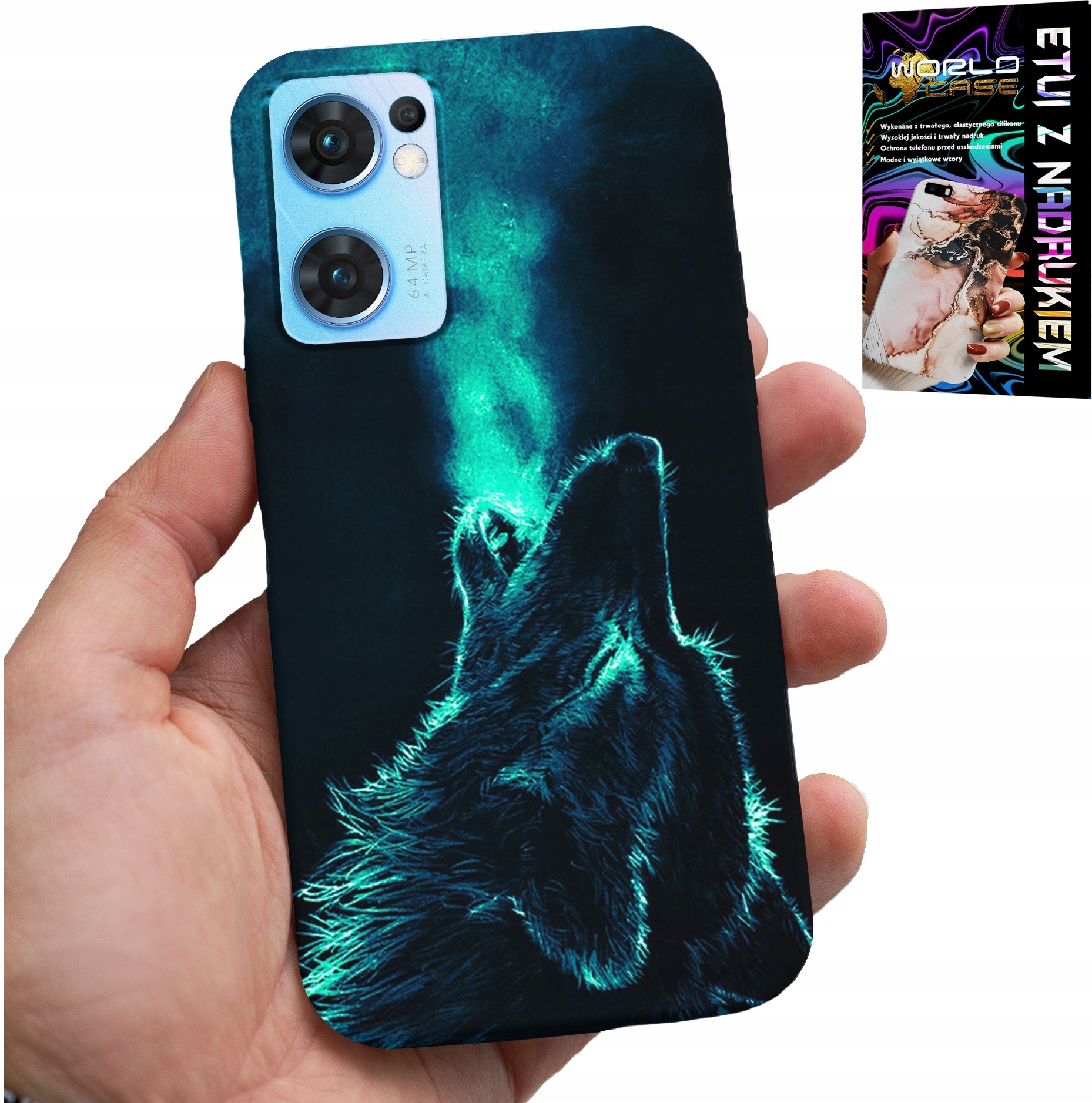 ETUI DO OPPO RENO7 5G - WILK WILKI WATAHA SUPER WZORY OBUDOWA