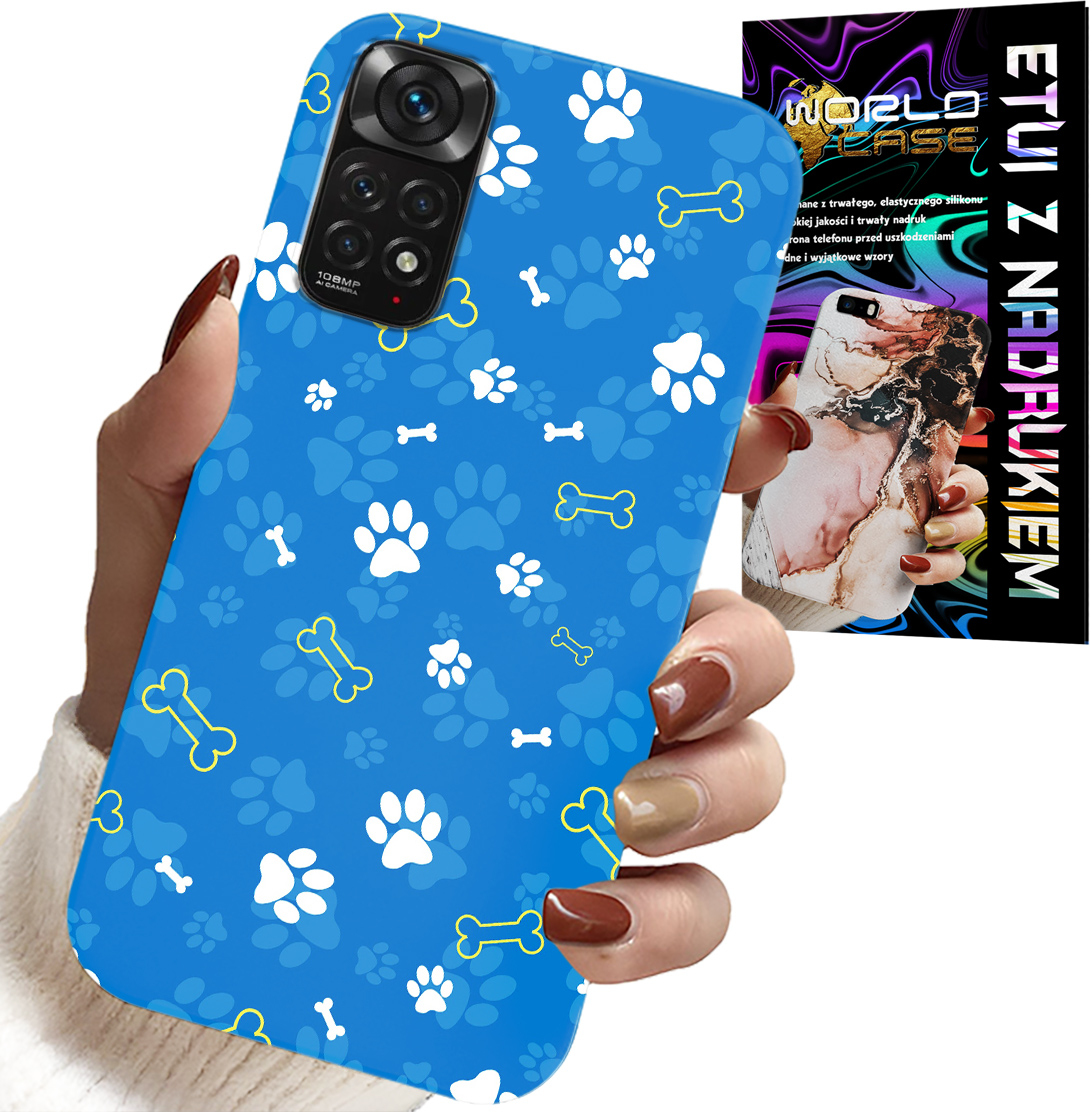 ETUI DO XIAOMI NOTE 11 PRO - ŁAPKI KOŚCI PIES PATROL WZORY DLA DZIECI