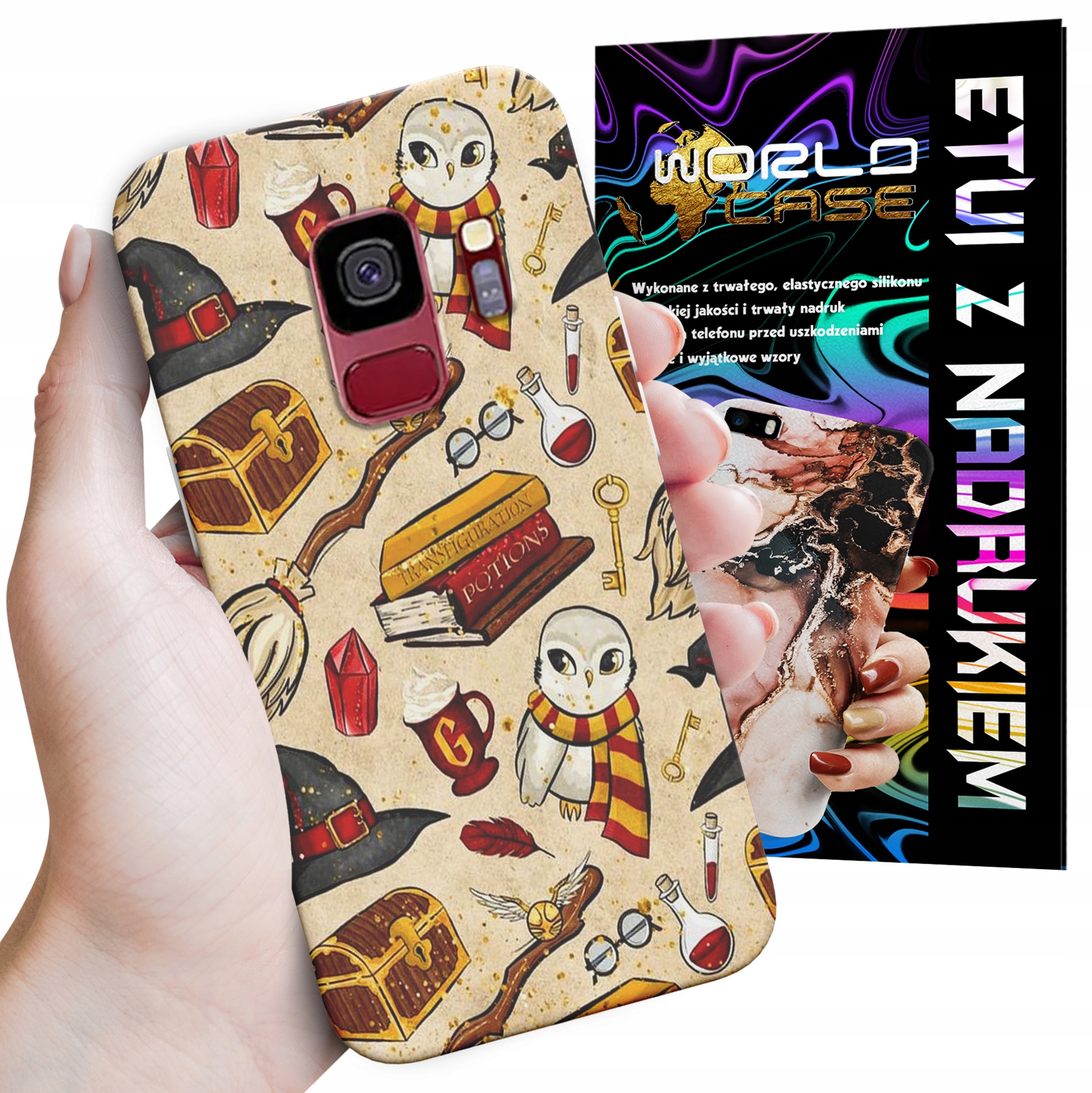 ETUI CASE DO SAMSUNG S9 - POTTER WZORY WIELE WZORÓW DLA FANA MAGI