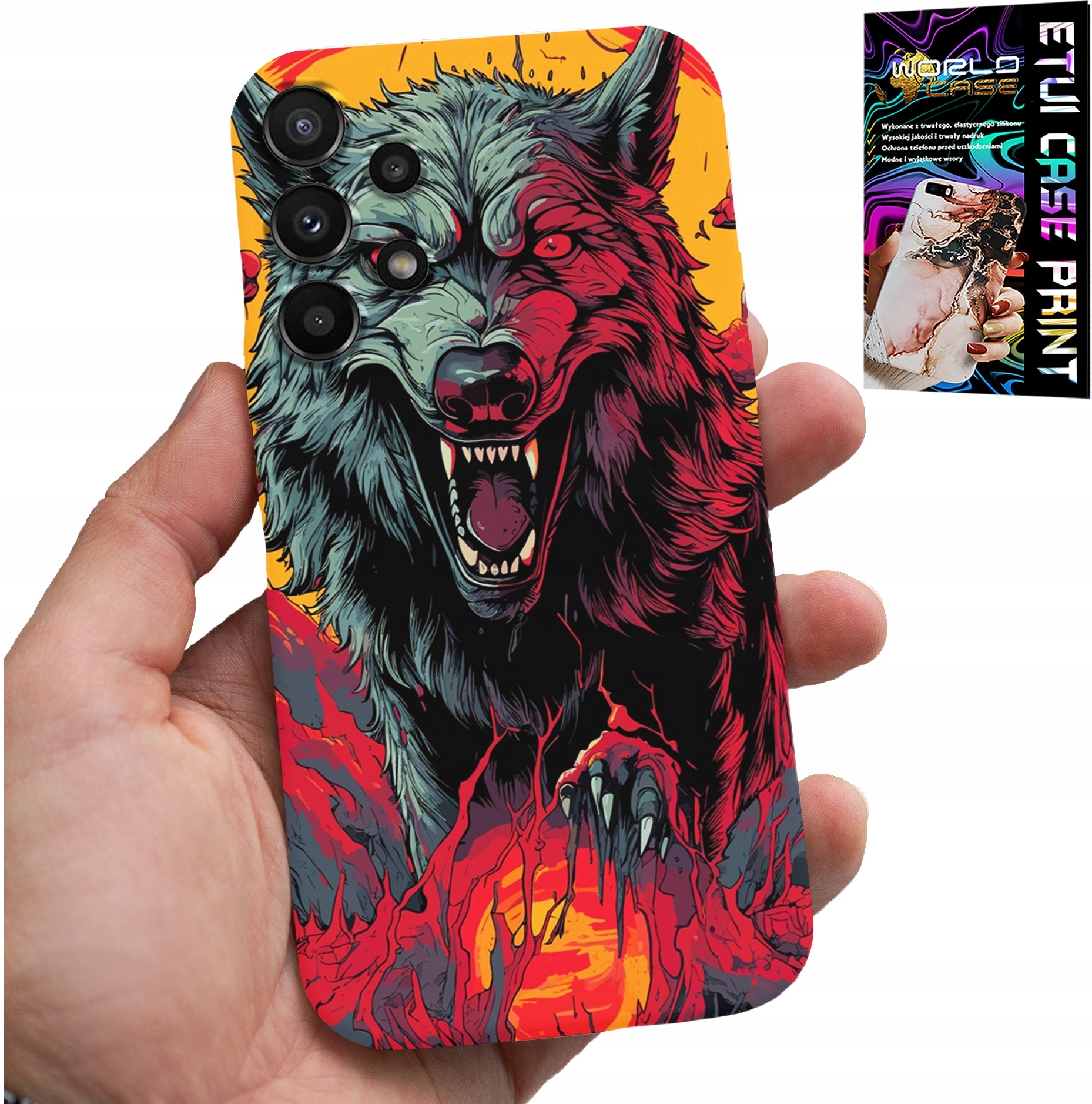 ETUI DO SAMSUNG GALAXY A32 5G - WILK WILKI WATAHA SUPER WZORY CASE + SZKŁO