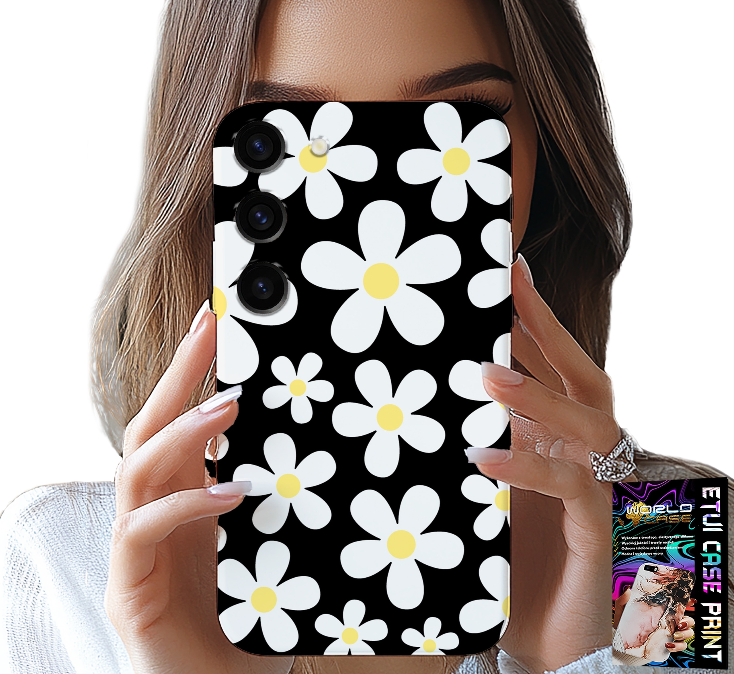 ETUI DO SAMSUNG GALAXY S23 - STOKROTKA, STOKROTKI, KWIATKI, PLECKI