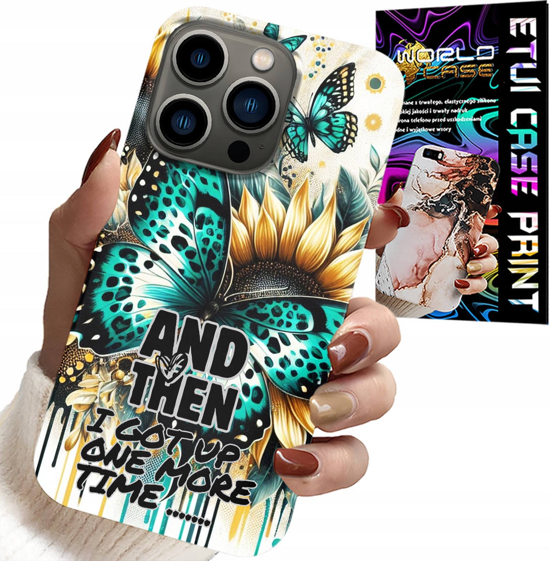 ETUI DO IPHONE 15 PRO - AND THEN I GOT UP, KOBIECE WZORY + FOLIA