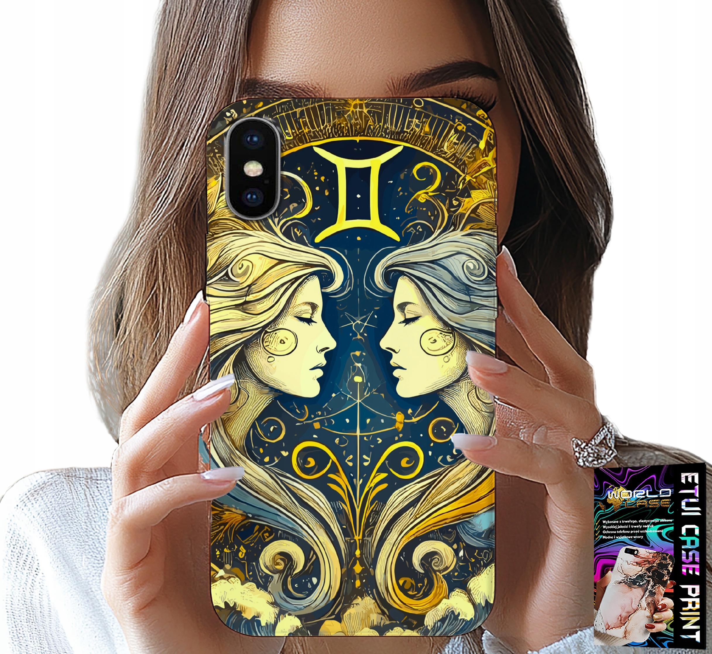ETUI DO IPHONE XS MAX - ZNAK ZODIAKU, BLIŹNIĘTA ASTRONOMIA CASE