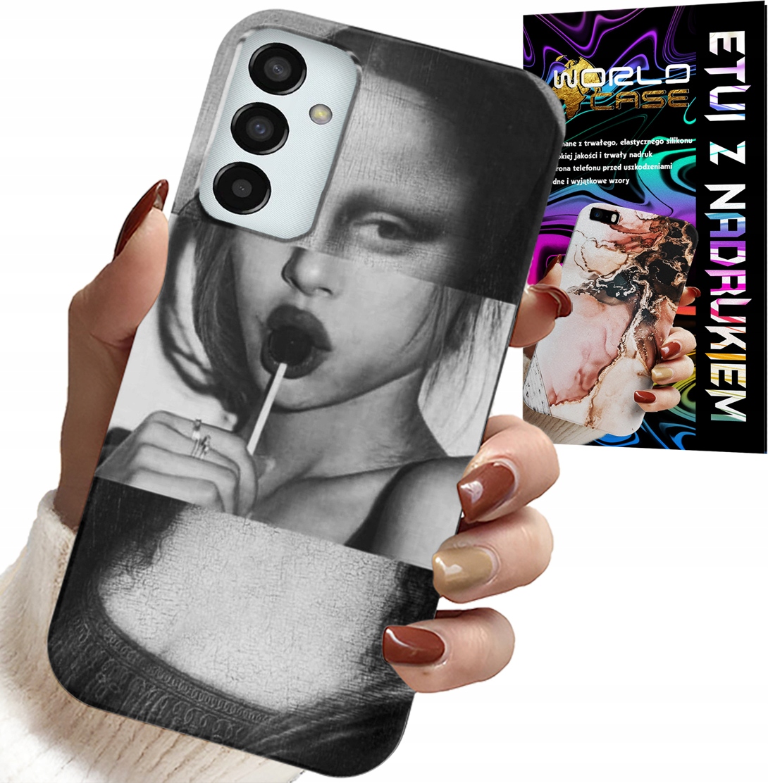 ETUI DO SAMSUNG GALAXY M23 - MONA LISA Z LIZAKIEM MODNE WZORY CASE