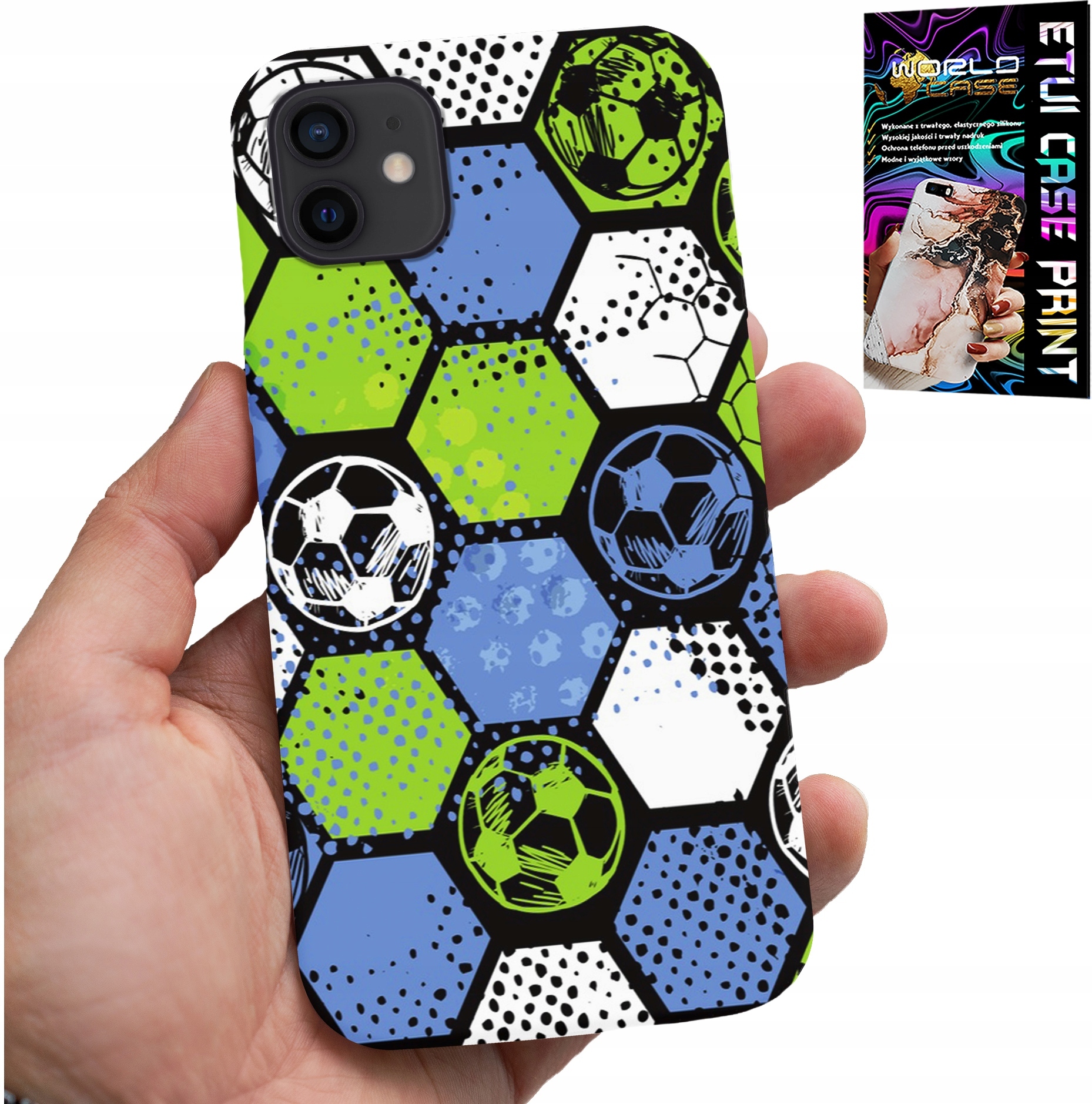 ETUI DO IPHONE 11 - PIŁKARSKIE WZORY PLECKÓW FOOTBALL CASE