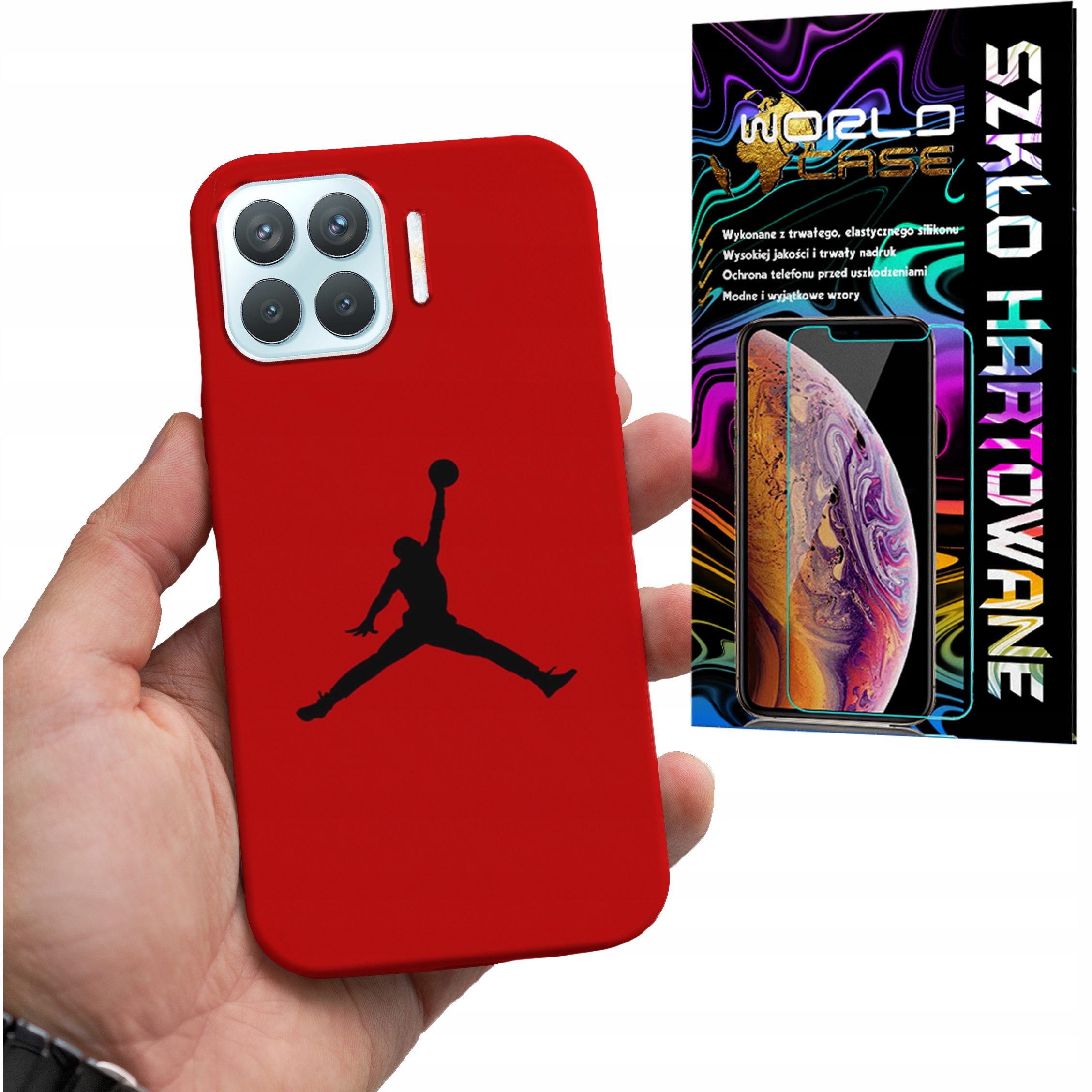 ETUI CASE DO OPPO RENO 4 LITE - KOSZYKÓWKA WZORY DLA FANÓW NBA + SZKŁO