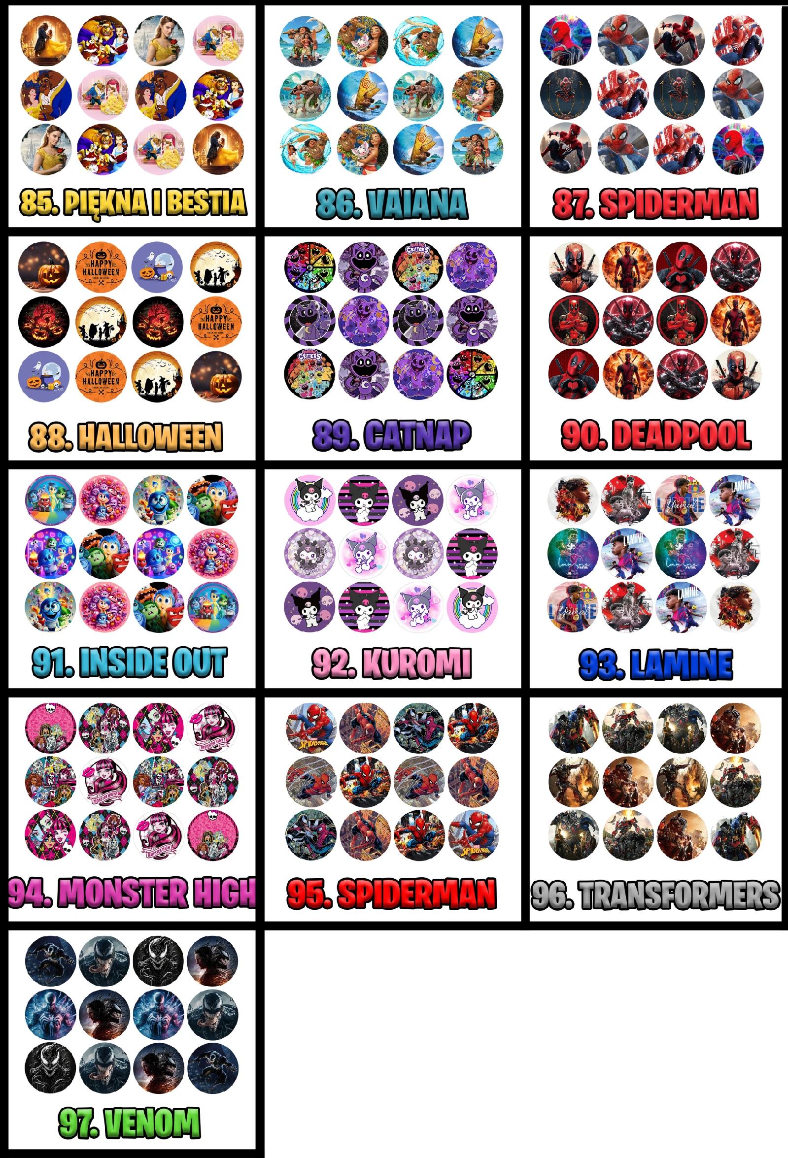 OPŁATEK na BABECZKI MUFFINKI zestaw na urodziny 12szt. - KURO.MI HEL.LO