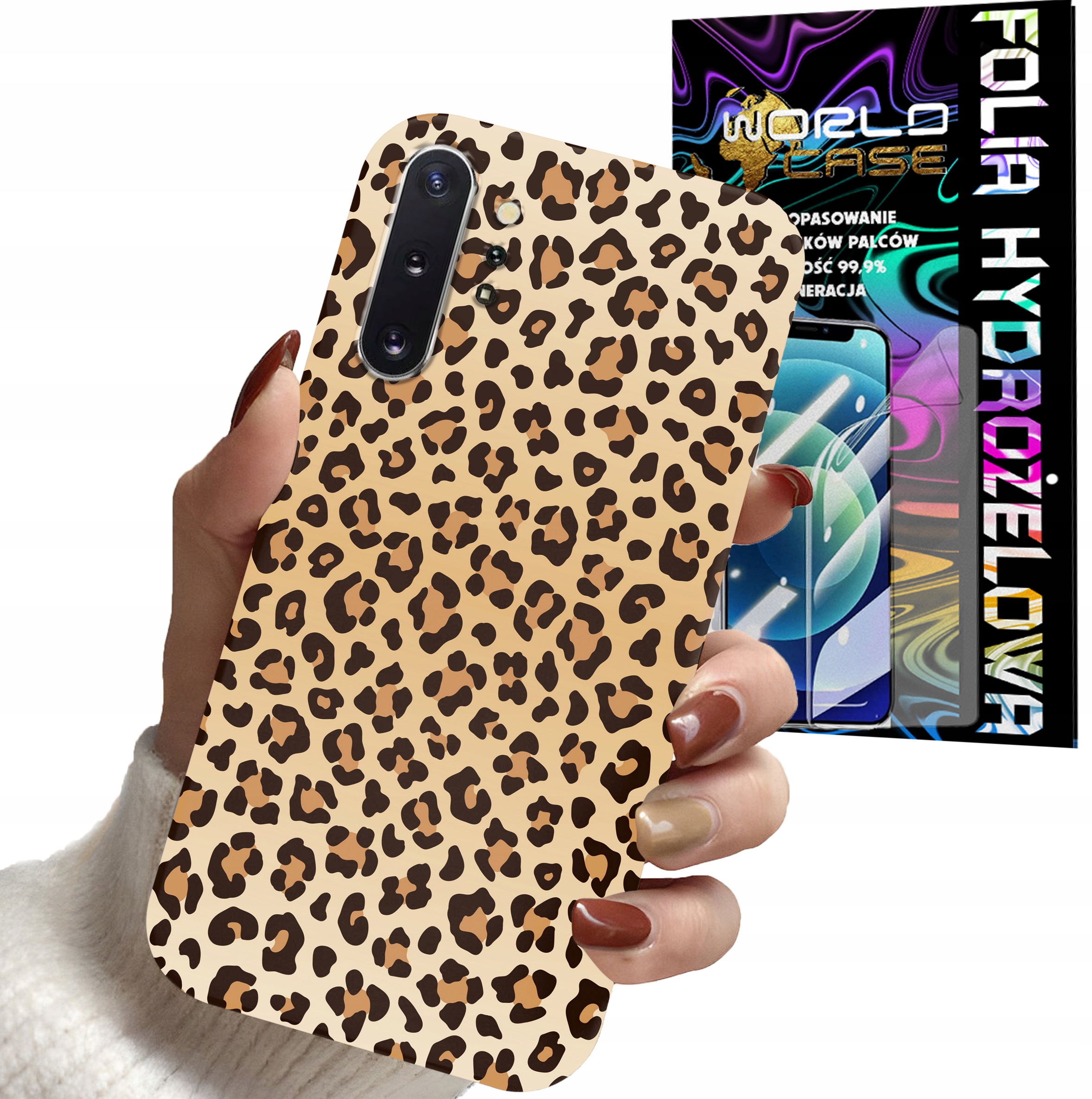ETUI CASE DO SAMSUNG NOTE 10 PLUS . A81 - PANTERKA WZORKI MODNE WZO + FOLIA