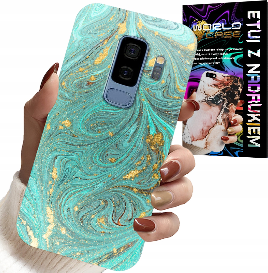 ETUI DO SAMSUNG GALAXY S9 PLUS - MARMURKOWE WZORY + FOLIA HYDROŻEL