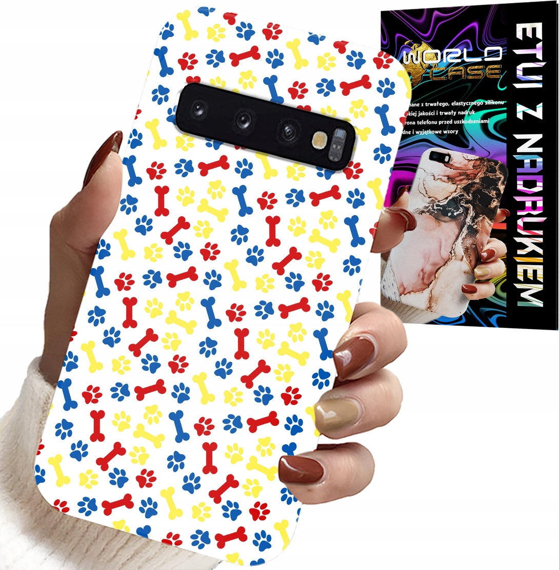 ETUI DO SAMSUNG GALAXY S10 - ŁAPKI KOŚCI PIES PATROL BAJKI + FOLIA