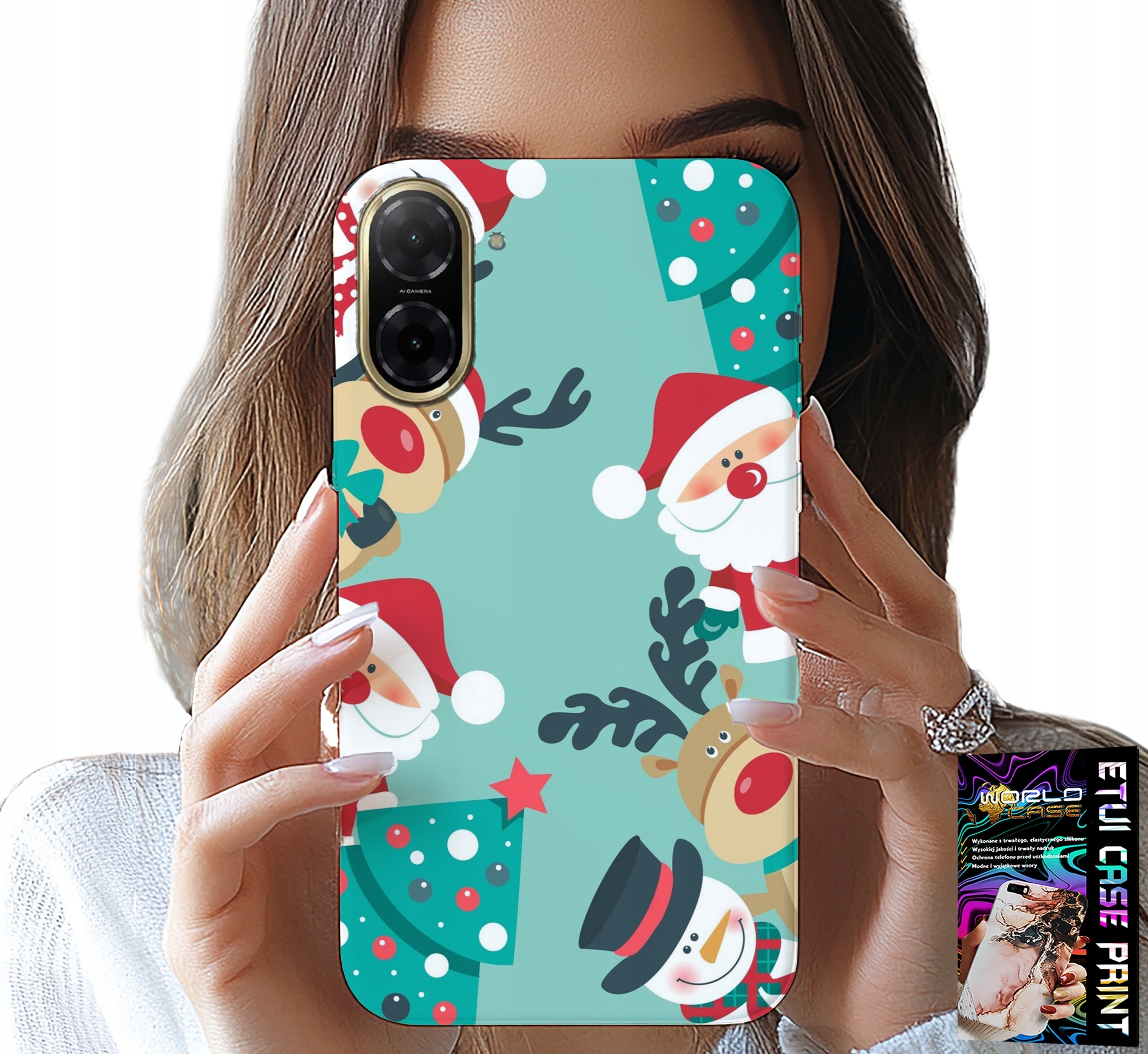 ETUI DO XIAOMI REDMI A5 - MIKOŁAJ, RENIFER BAŁWAN ŚWIĄTECZNE WZORY