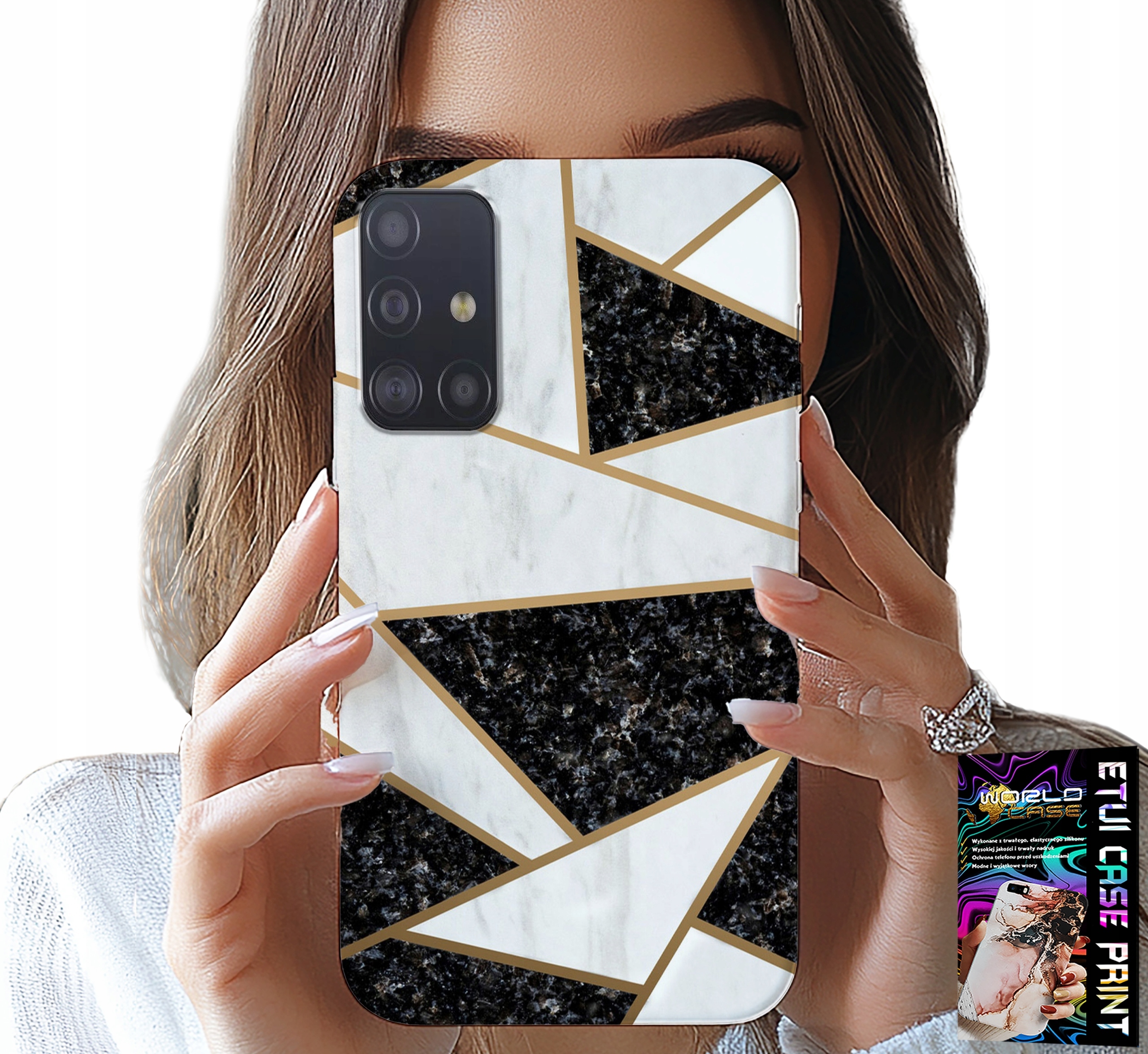 ETUI DO SAMSUNG GALAXY A71 - ELEGANCKIE MODNE WZORY CASE + SZKŁO