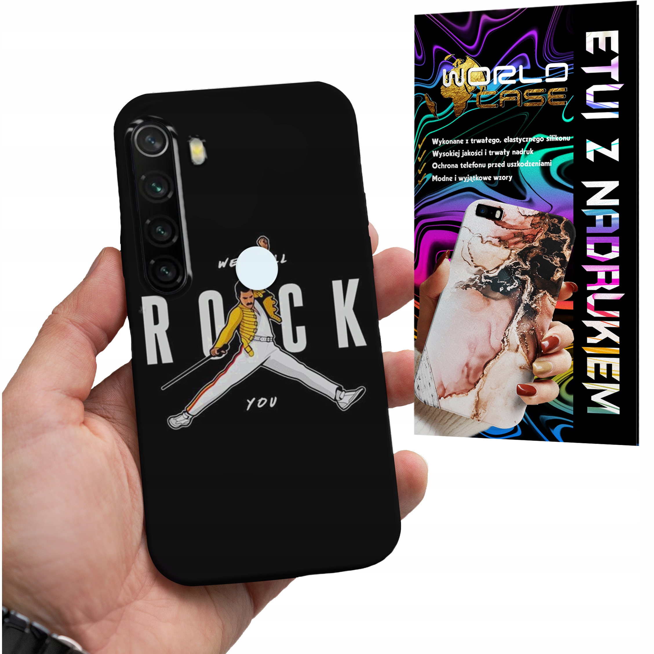 ETUI CASE DO XIAOMI NOTE 8T - ROCK KAPELE WZORY FAN POKROWEIC PLECKI