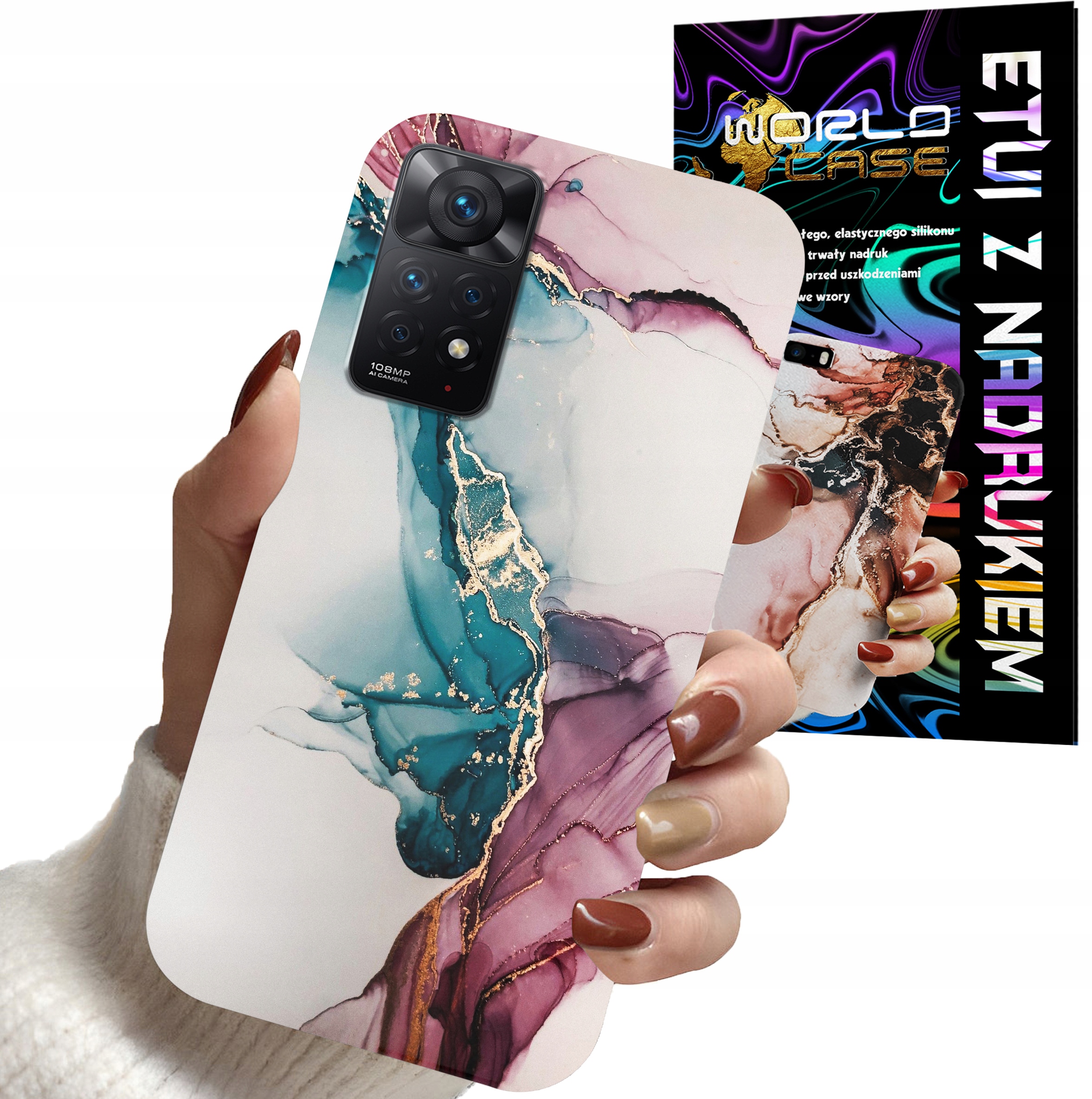 ETUI CASE DO XIAOMI NOTE 11 PRO - MARMUR WZORY DLA KOBIET PLECKI OBUDOWA